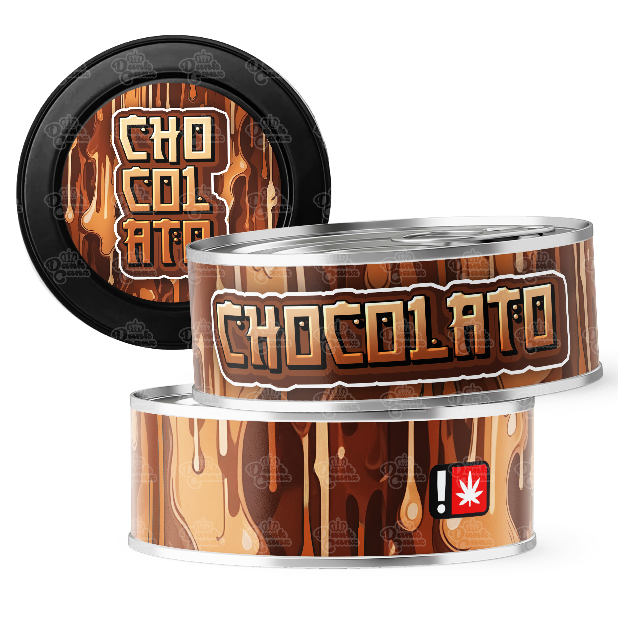Chocolato 3.5g Self Seal Tins - DC Packaging Custom Cannabis Packaging