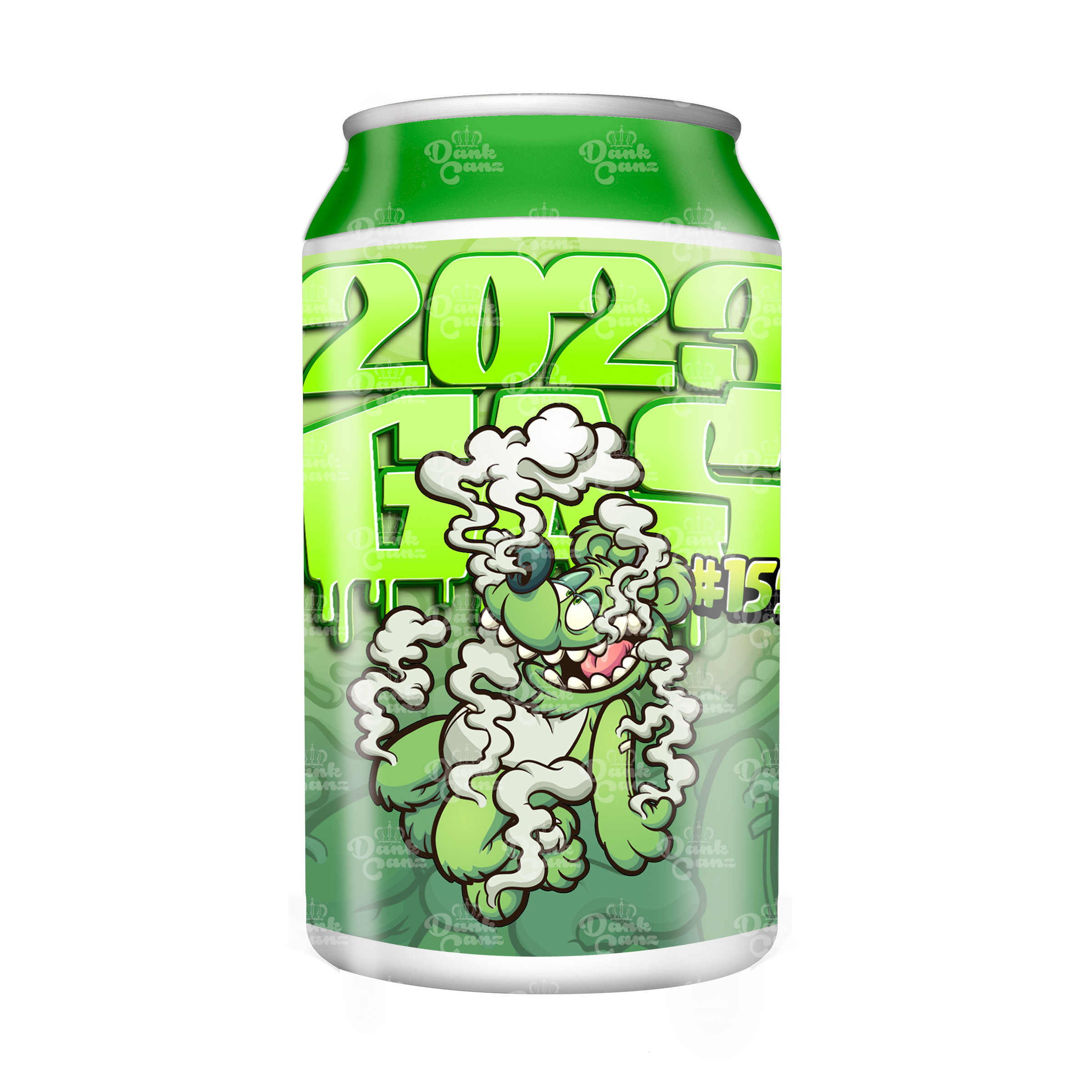 2023 GAS #155 3.5g Plastic Soda Cans - DC Packaging Custom Cannabis Packaging