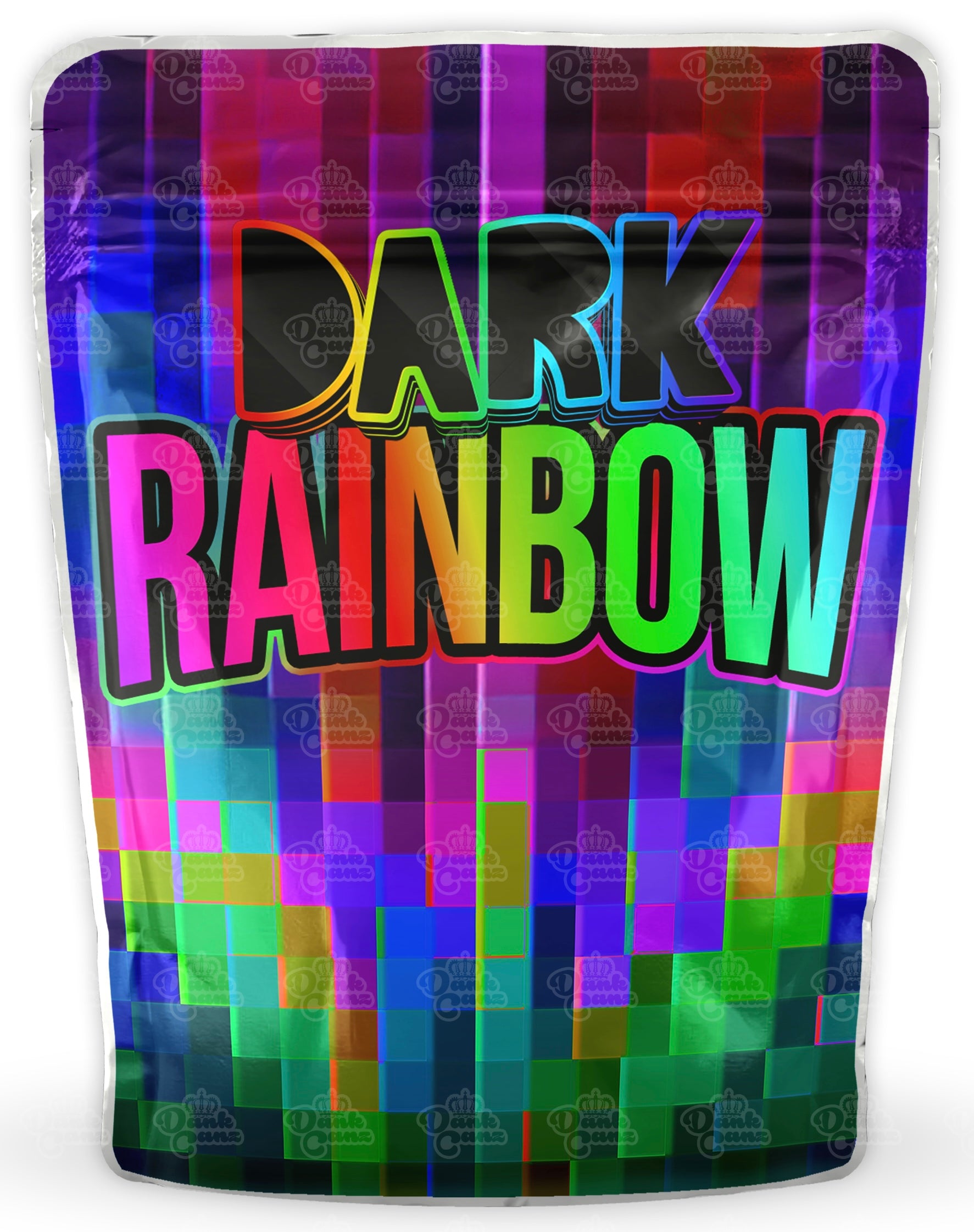 Dark Rainbow Mylar Bags - DC Packaging Custom Cannabis Packaging
