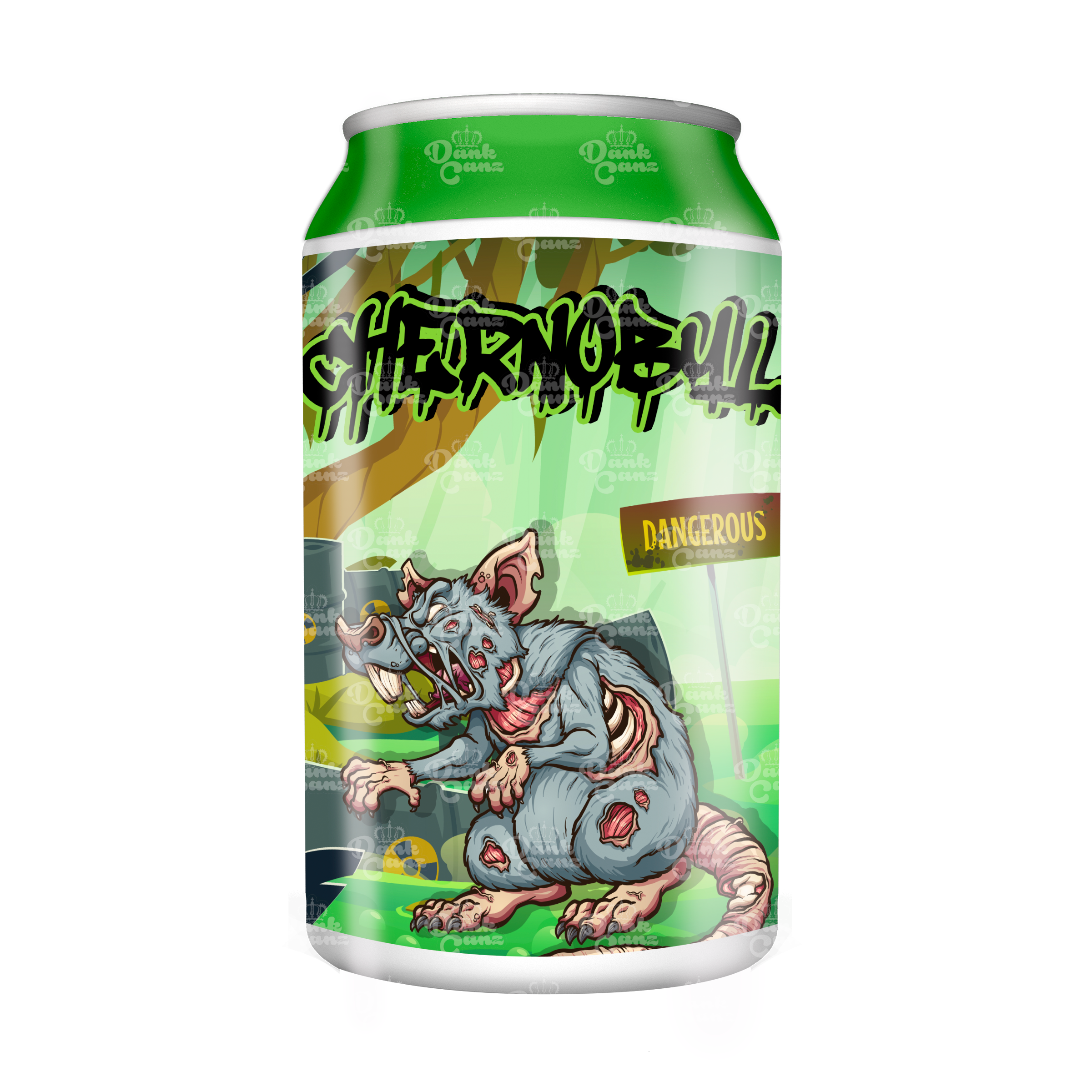 Chernobyl 3.5g Plastic Soda Cans - DC Packaging Custom Cannabis Packaging