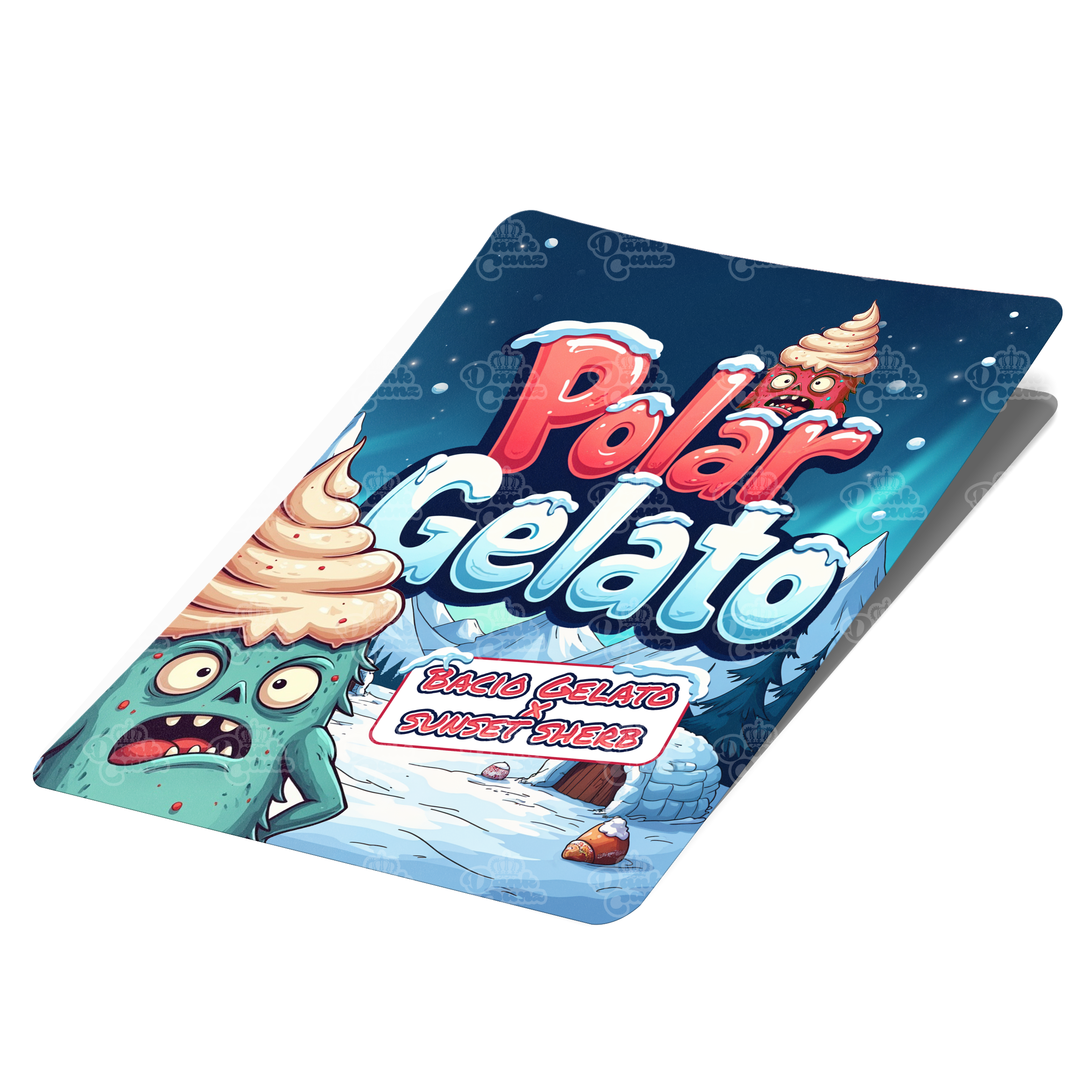 Polar Gelato Mylar Bag Labels - Labels only - DC Packaging Custom Cannabis Packaging