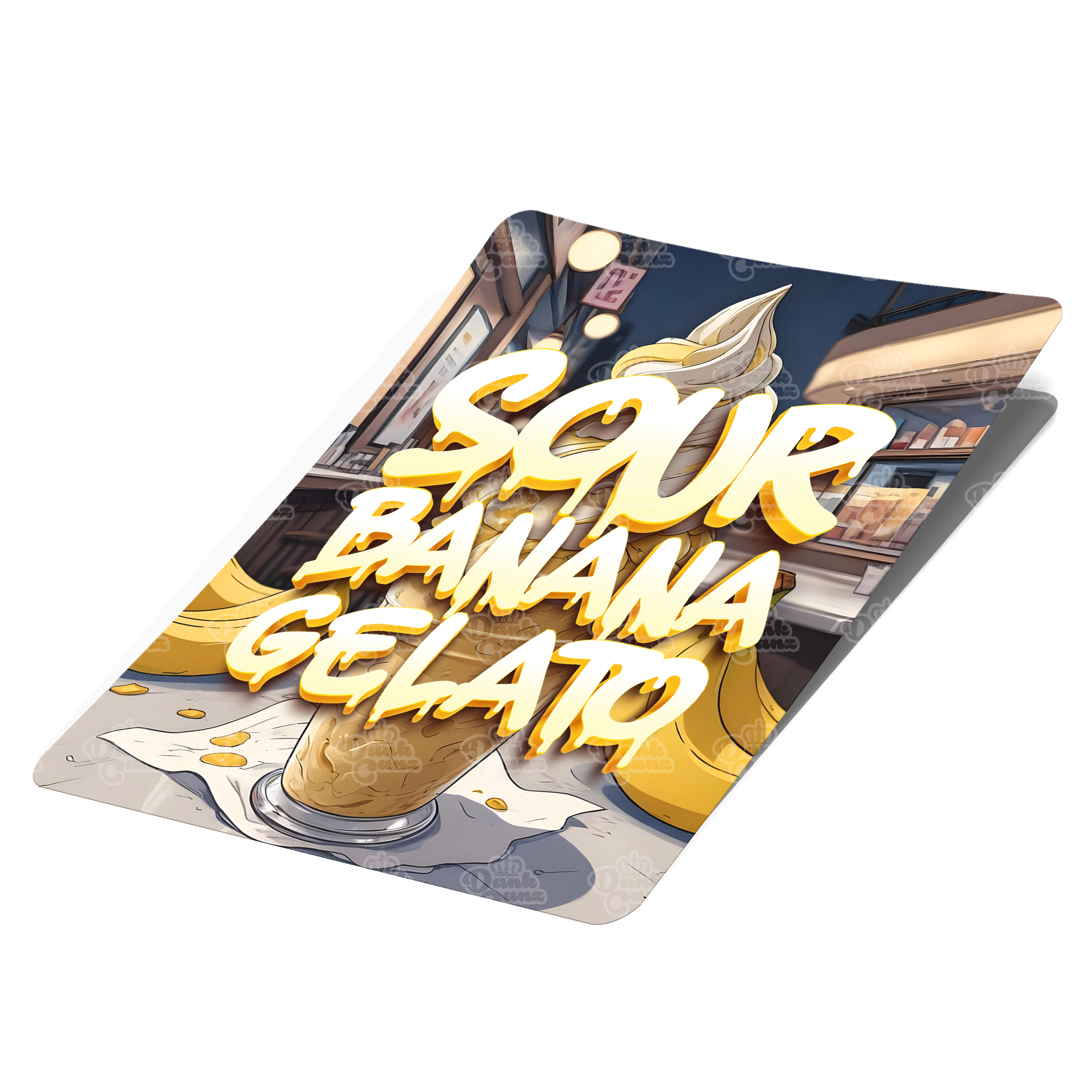 Sour Banana Gelato Mylar Bag Labels - Labels only - DC Packaging Custom Cannabis Packaging