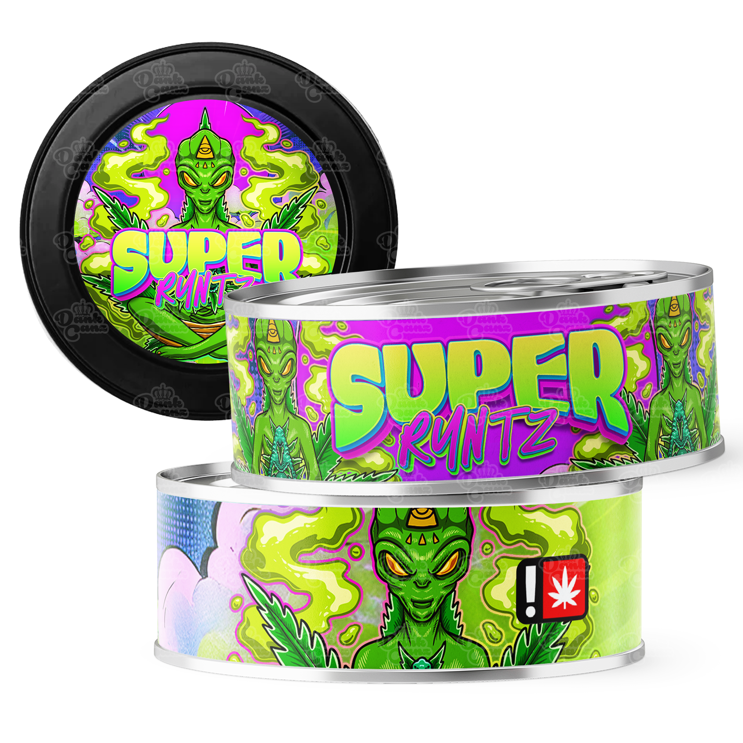 Super Runtz 3.5g Self Seal Tins - DC Packaging Custom Cannabis Packaging
