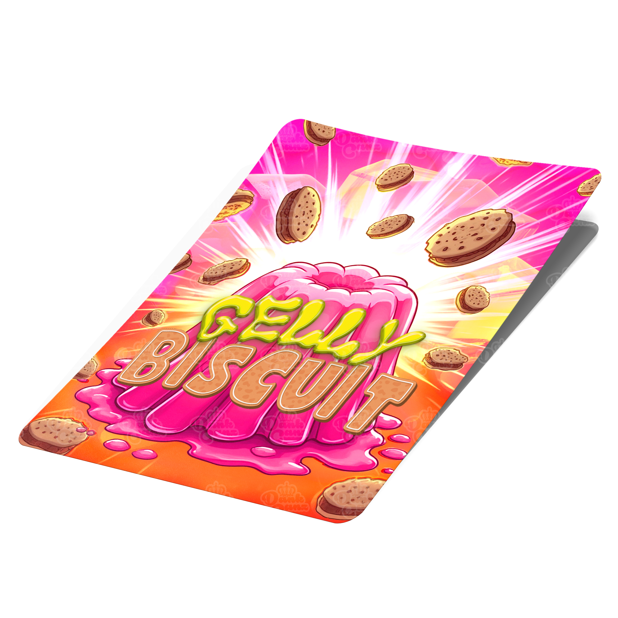 Gelly Biscuit Mylar Bag Labels - Labels only - DC Packaging Custom Cannabis Packaging