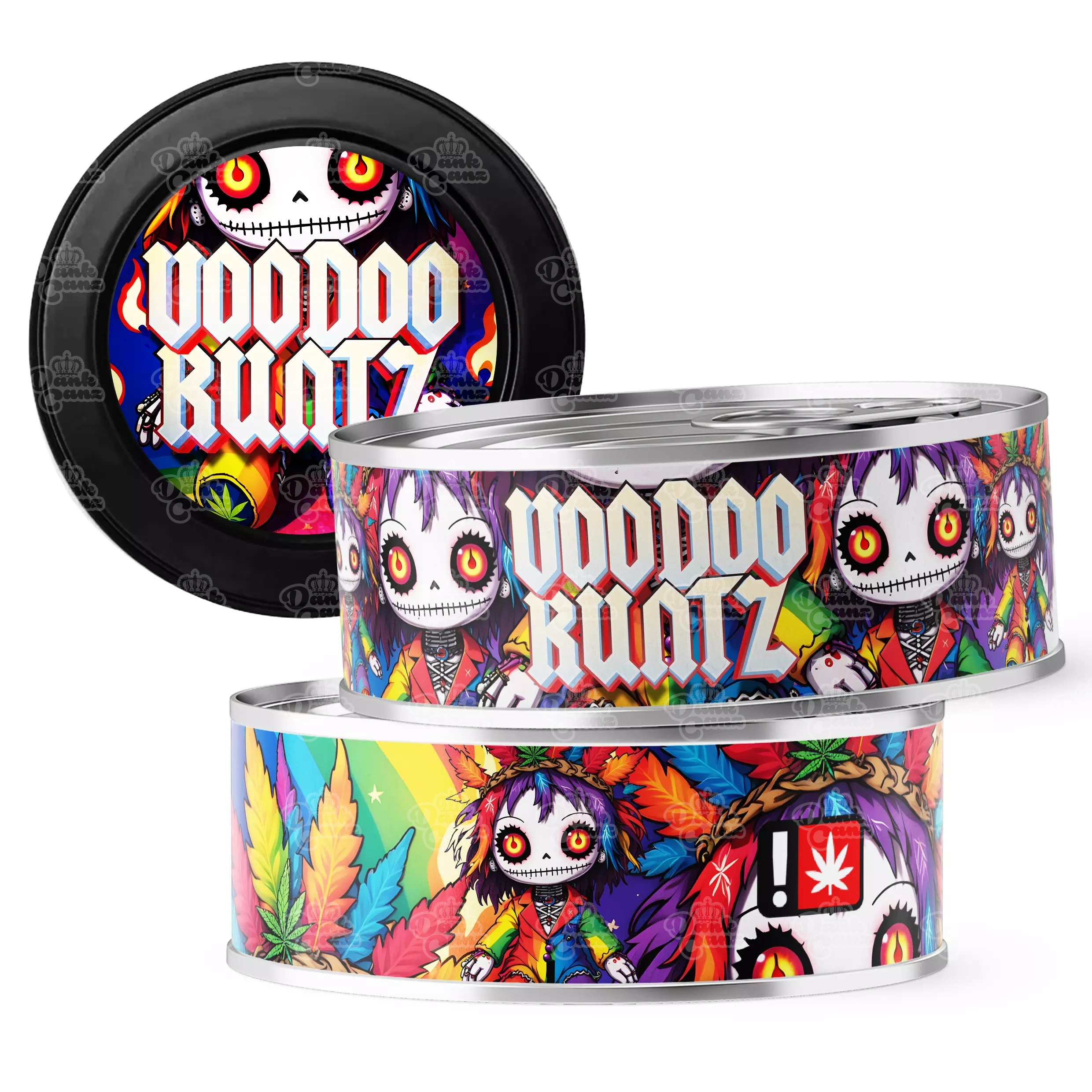 Voodoo Runtz 3.5g Self Seal Tins - DC Packaging Custom Cannabis Packaging