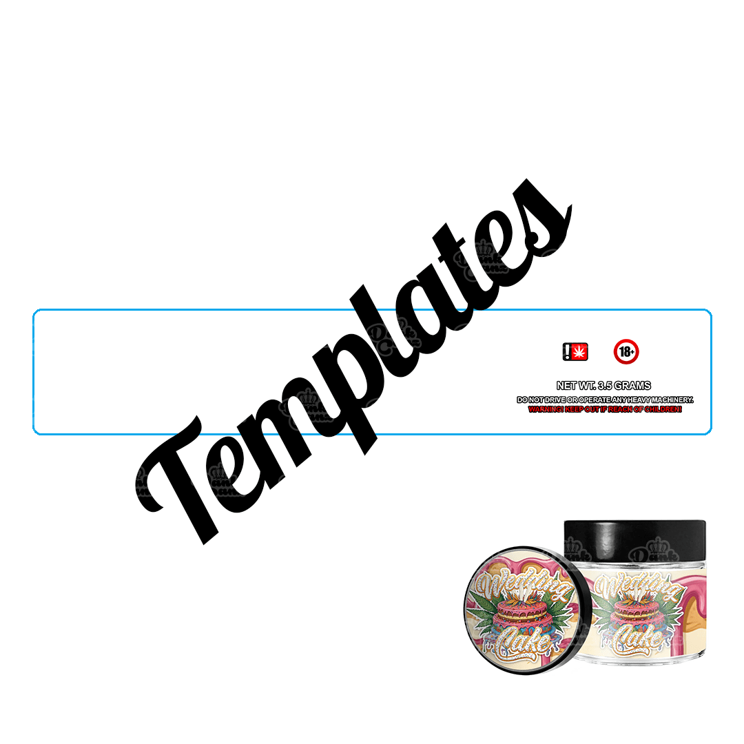 60ml Glass Jar Template - DC Packaging Custom Cannabis Packaging