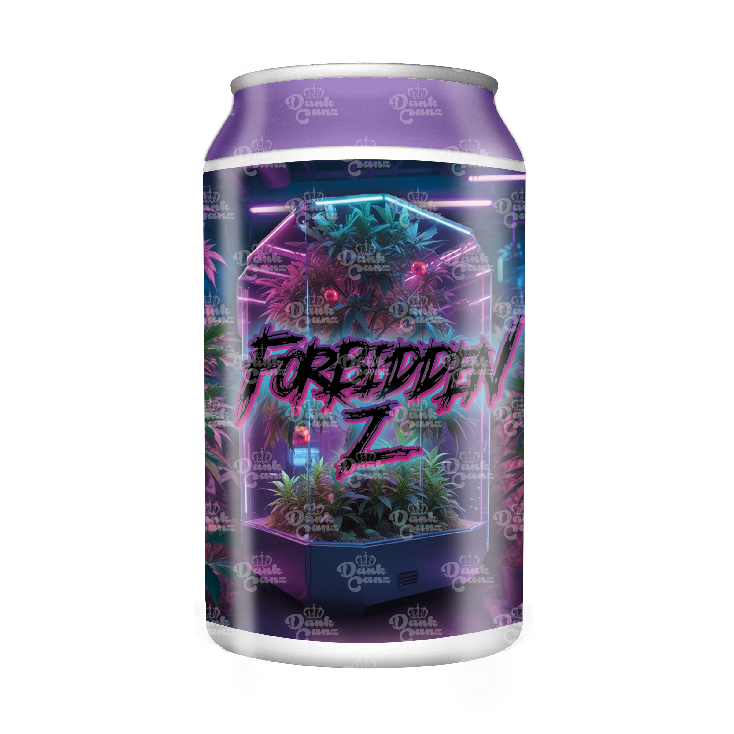 Forbidden Z 3.5g Plastic Soda Cans - DC Packaging Custom Cannabis Packaging