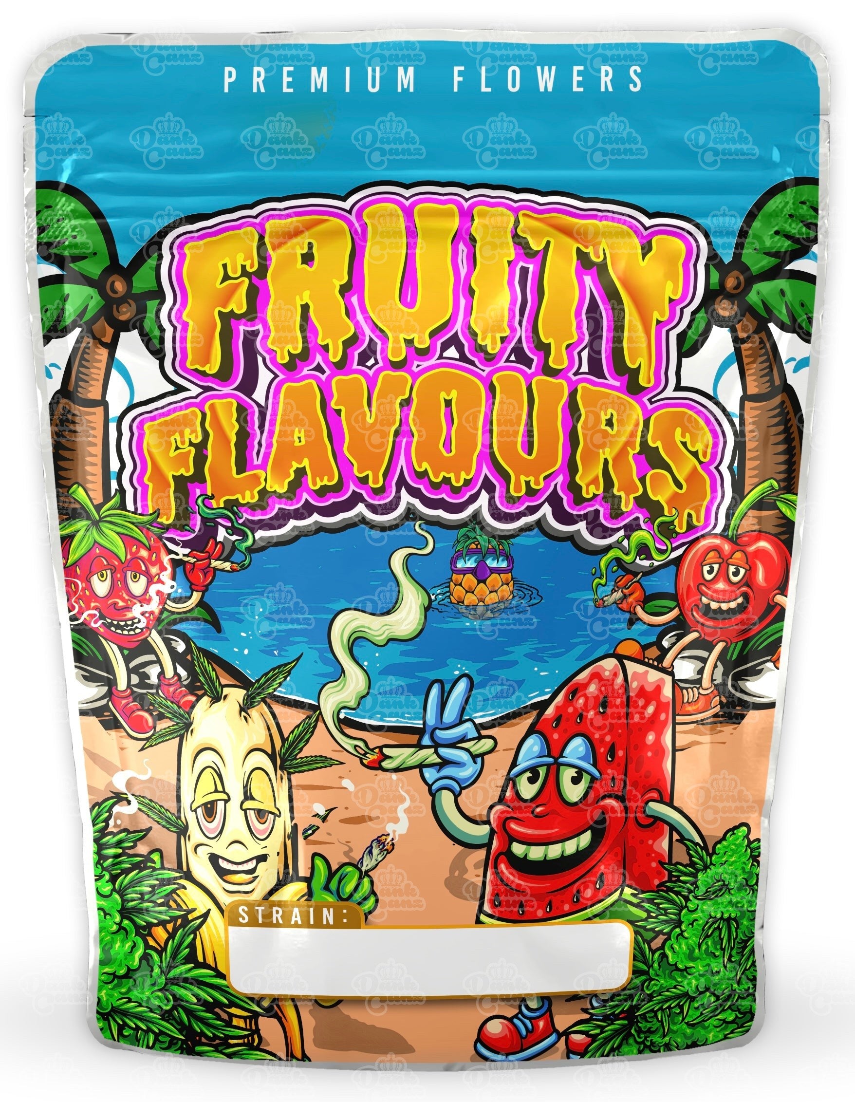 Fruity Flavours Mylar Bags - DC Packaging Custom Cannabis Packaging