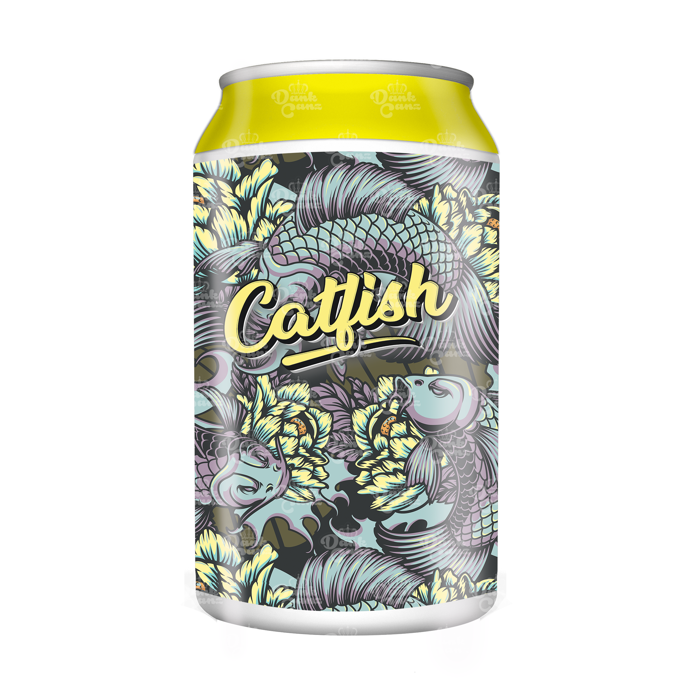 Catfish 3.5g Plastic Soda Cans - DC Packaging Custom Cannabis Packaging