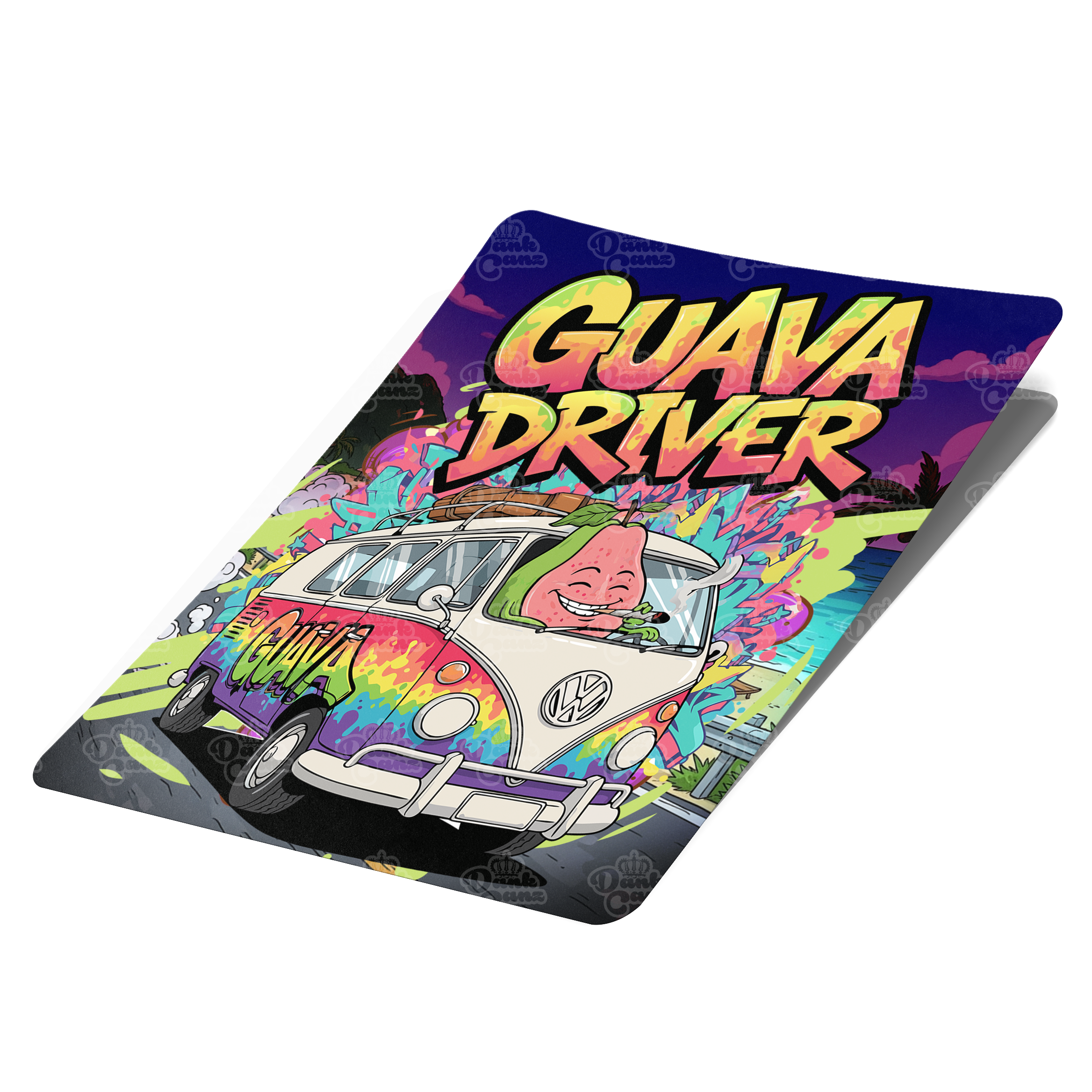 Guava Driver Mylar Bag Labels - Labels only - DC Packaging Custom Cannabis Packaging