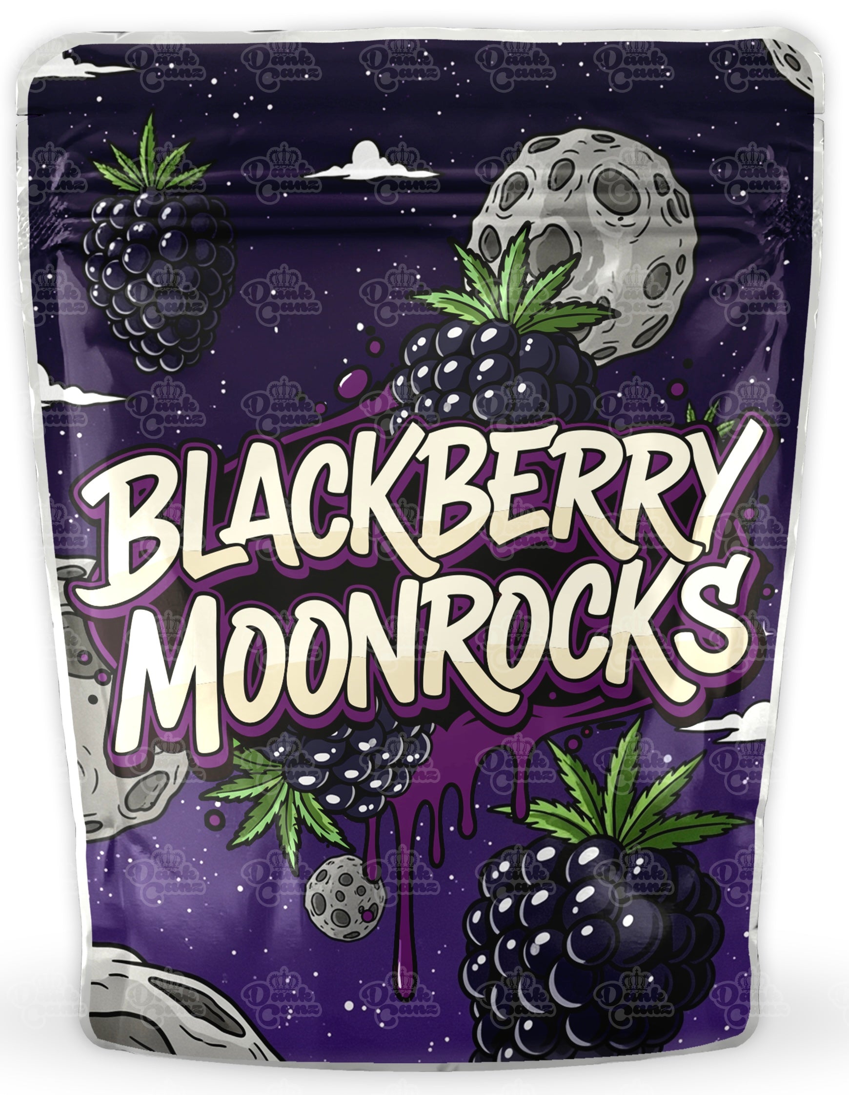 BlackBerry Moonrocks Mylar Bags - DC Packaging Custom Cannabis Packaging