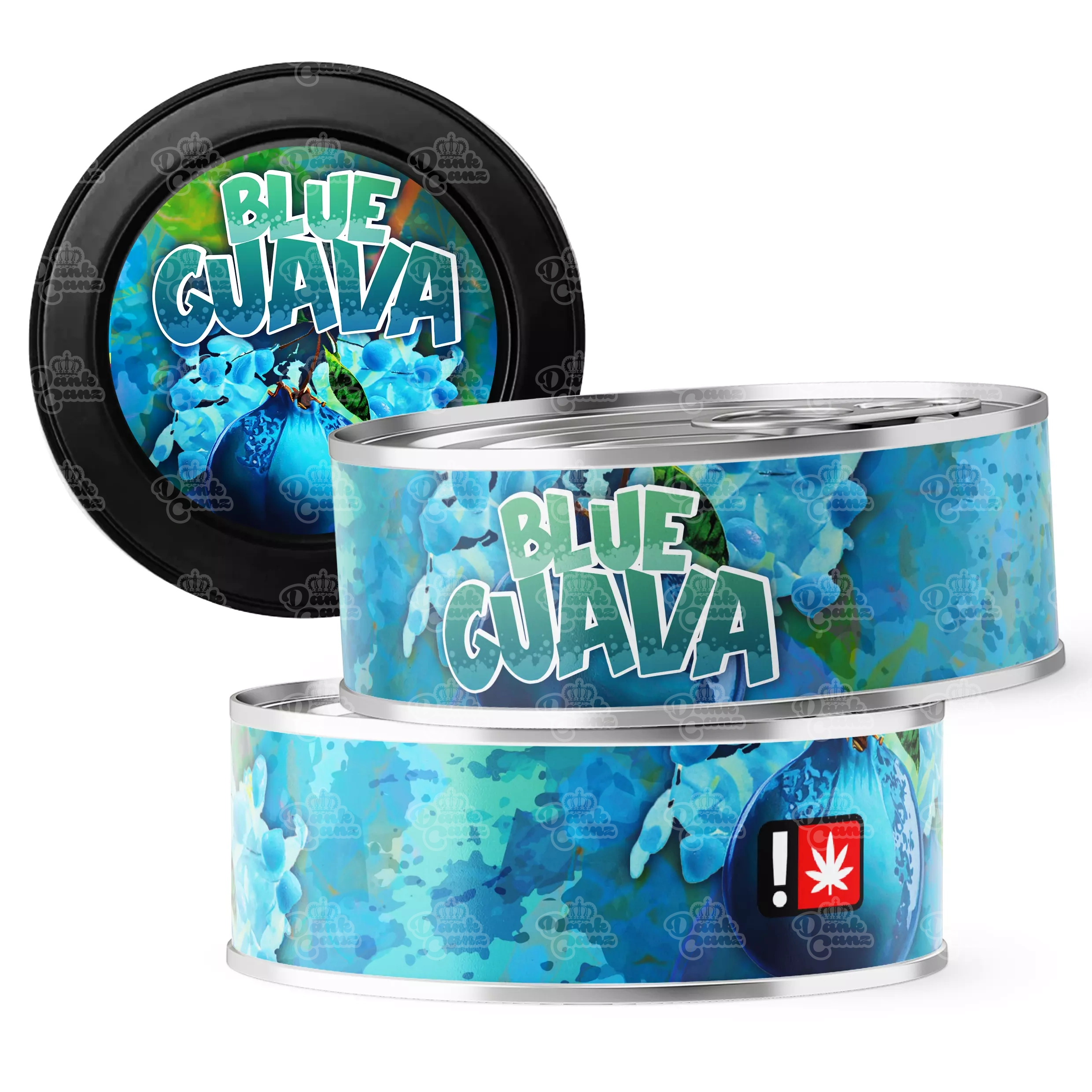 Blue Guava 3.5g Self Seal Tins - DC Packaging Custom Cannabis Packaging