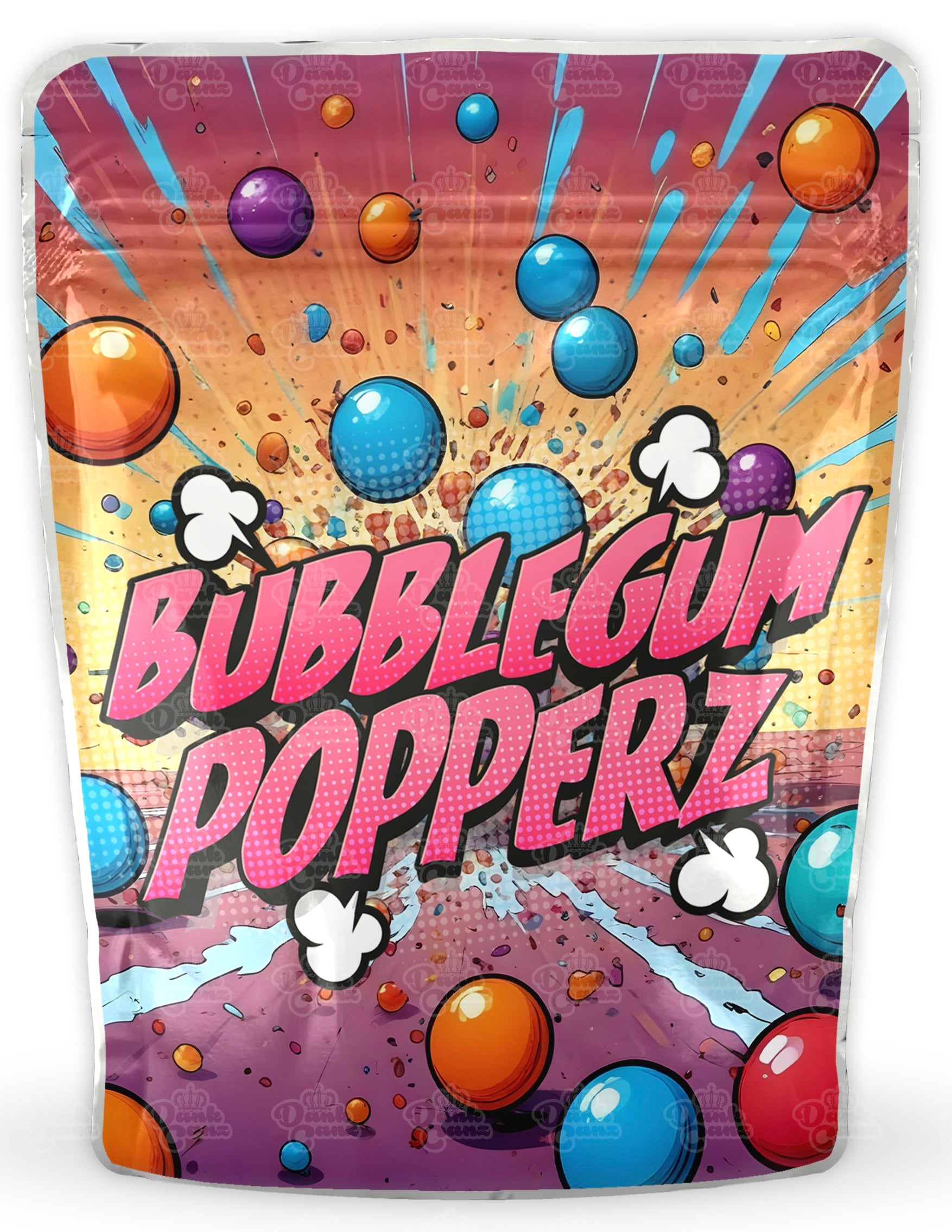 Bubblegum Popperz Mylar Bags - DC Packaging Custom Cannabis Packaging