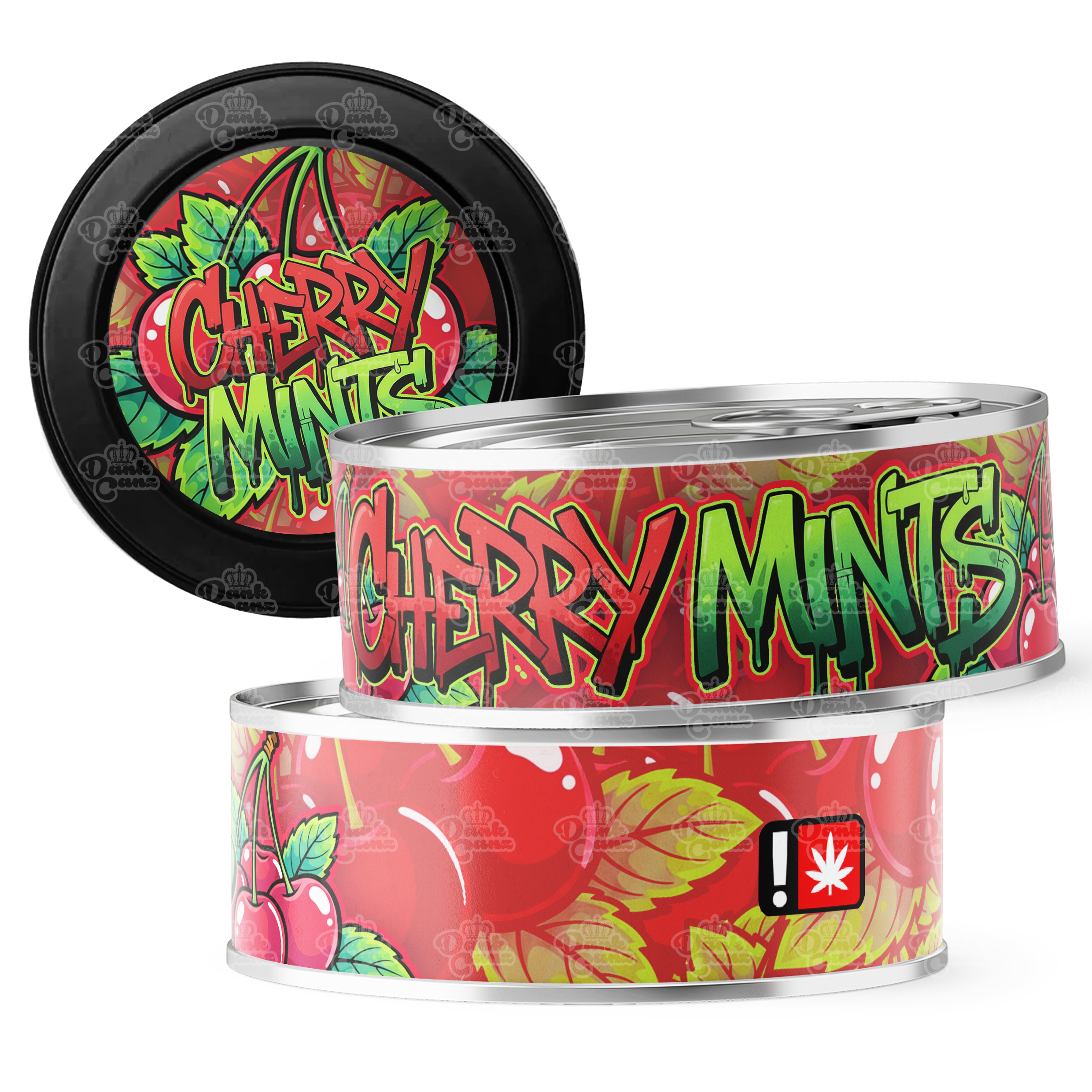 Cherry Mints 3.5g Self Seal Tins - DC Packaging Custom Cannabis Packaging