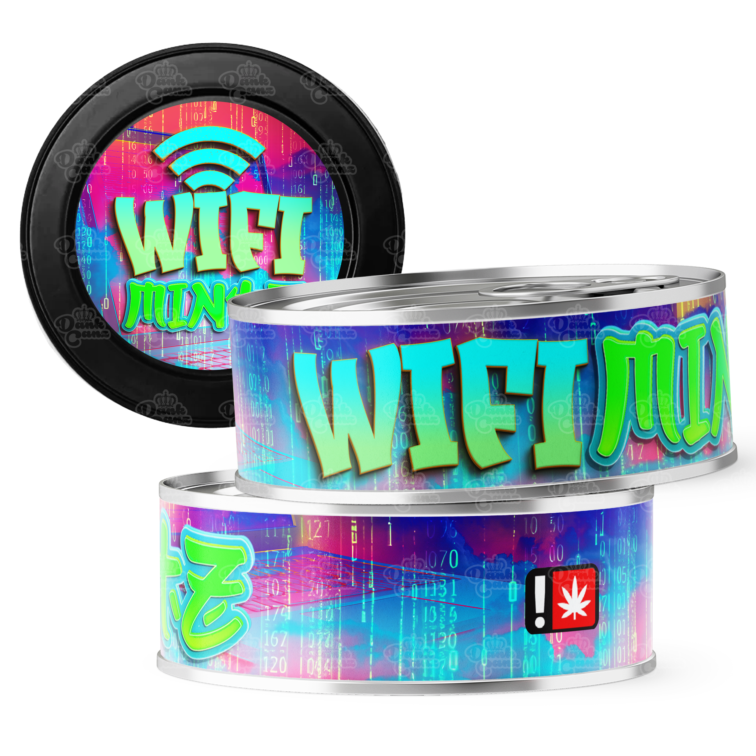 Wifi Mintz 3.5g Self Seal Tins - DC Packaging Custom Cannabis Packaging