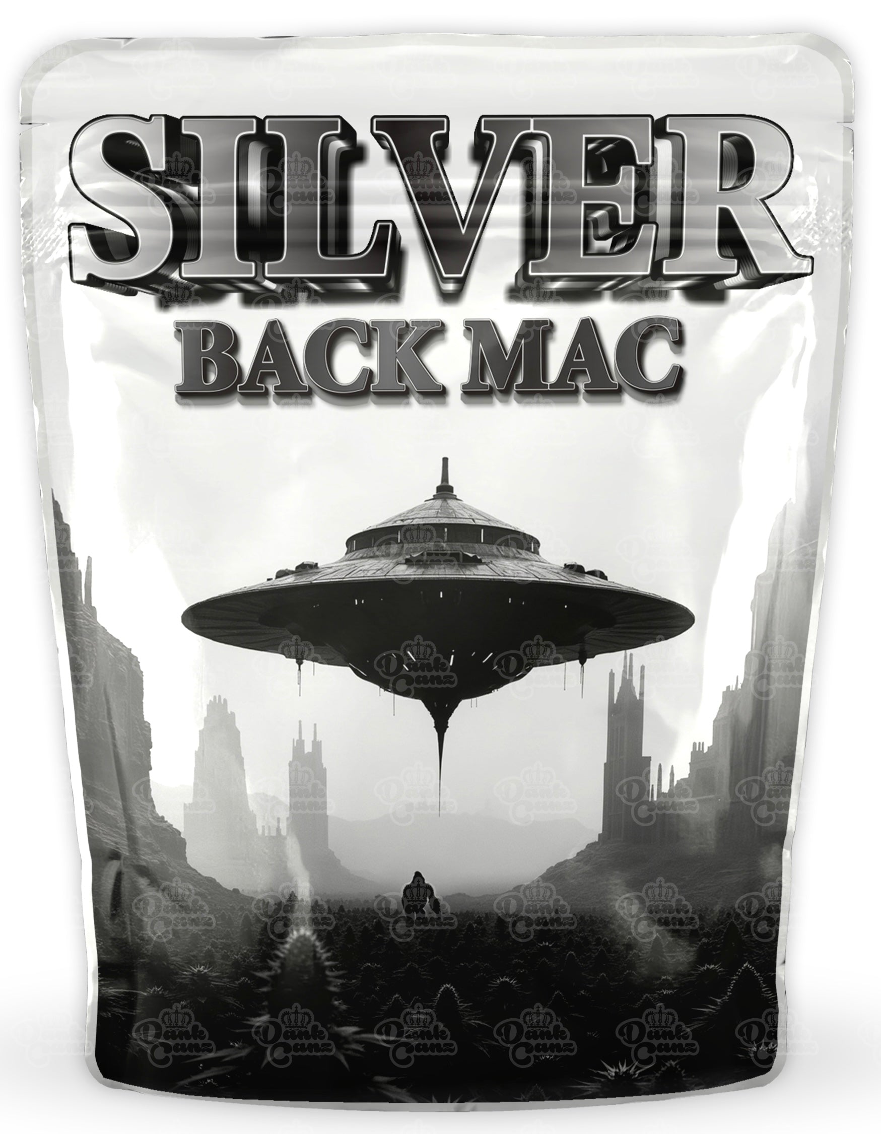 Silver Back Mac Mylar Bags - DC Packaging Custom Cannabis Packaging