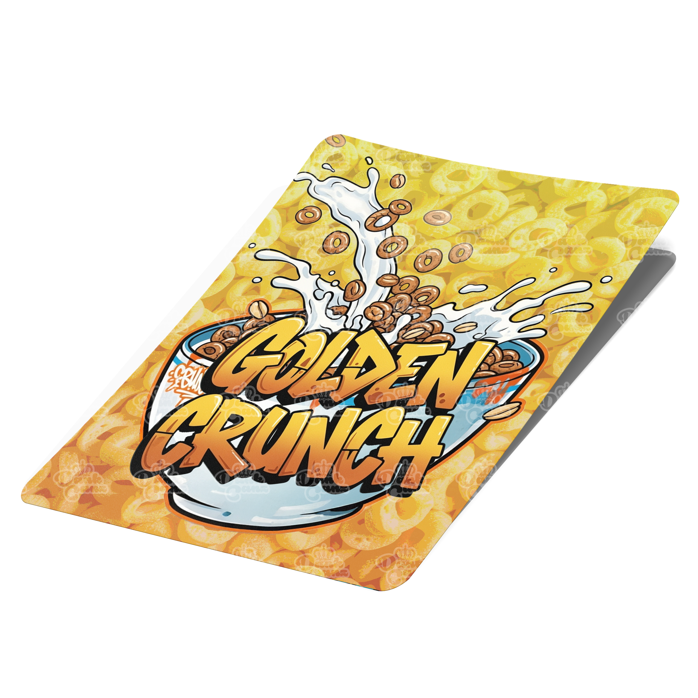 Golden Crunch Mylar Bag Labels - Labels only - DC Packaging Custom Cannabis Packaging