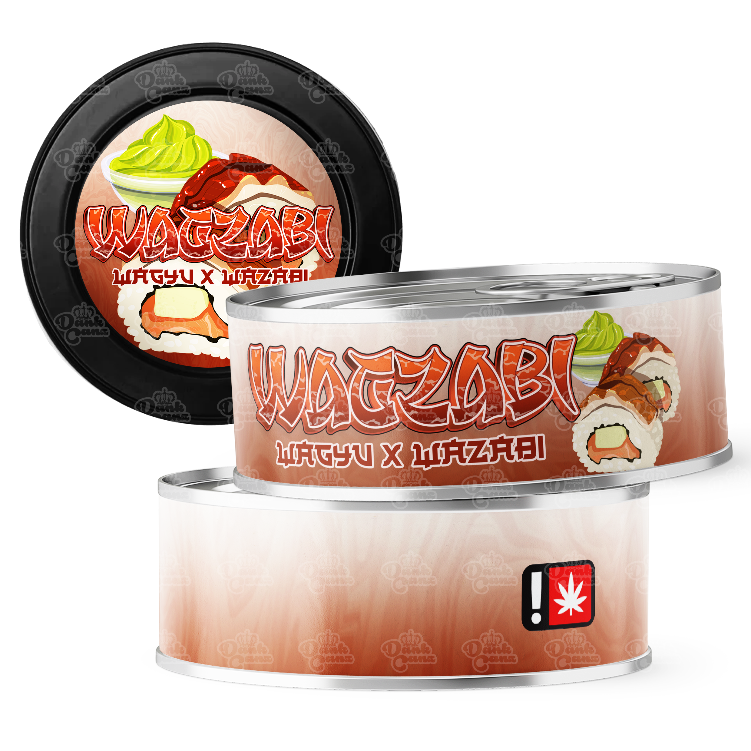 Wagzabi 3.5g Self Seal Tins - DC Packaging Custom Cannabis Packaging