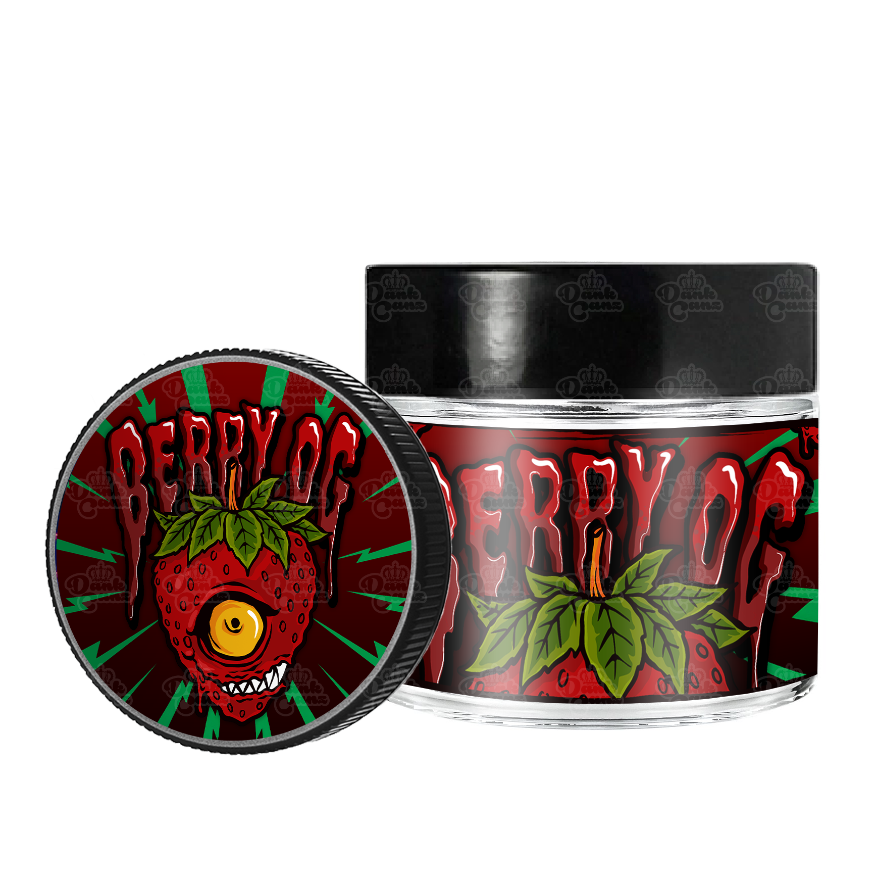 Berry OG 3.5g/60ml Glass Jars - Labelled - DC Packaging Custom Cannabis Packaging