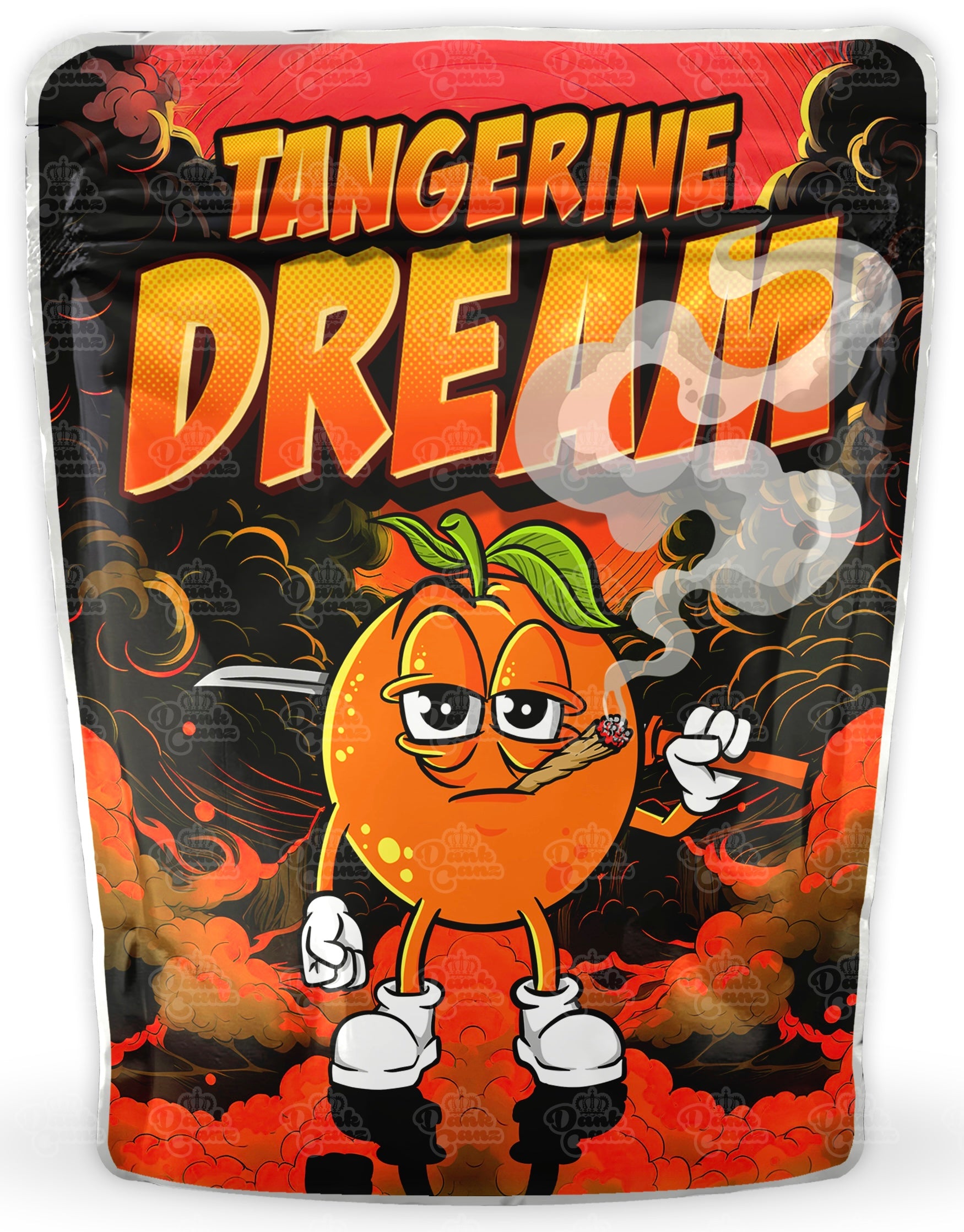 Tangerine Dream Mylar Bags - DC Packaging Custom Cannabis Packaging
