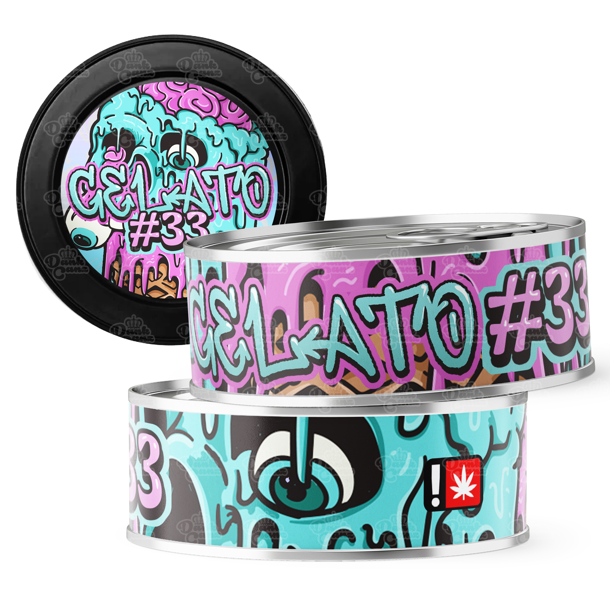 Gelato 33 3.5g Self Seal Tins - DC Packaging Custom Cannabis Packaging