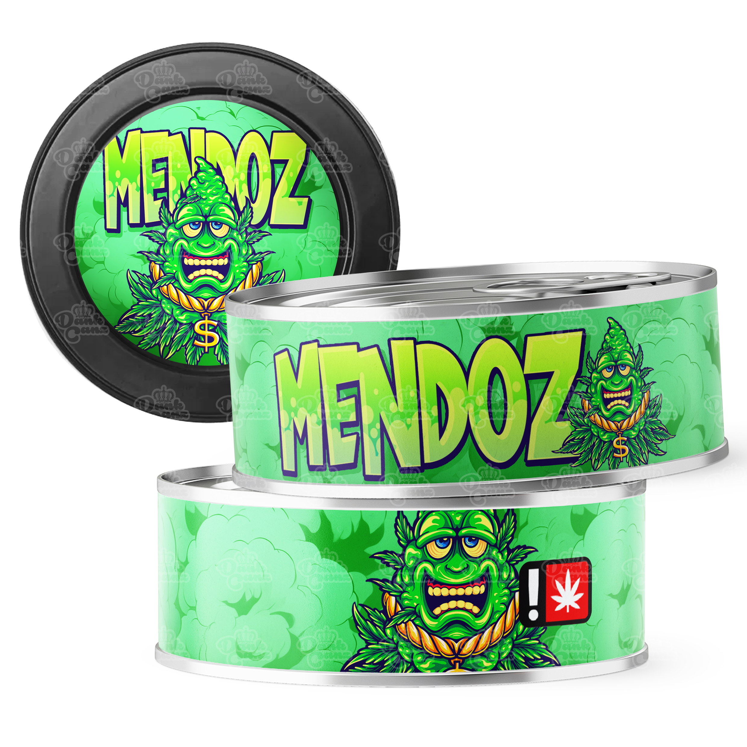 Mendoz 3.5g Self Seal Tins - DC Packaging Custom Cannabis Packaging