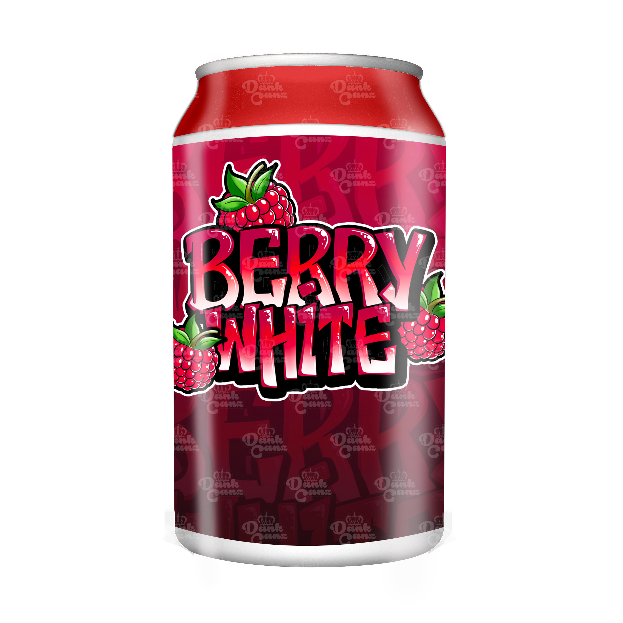 Berry White 3.5g Plastic Soda Cans - DC Packaging Custom Cannabis Packaging
