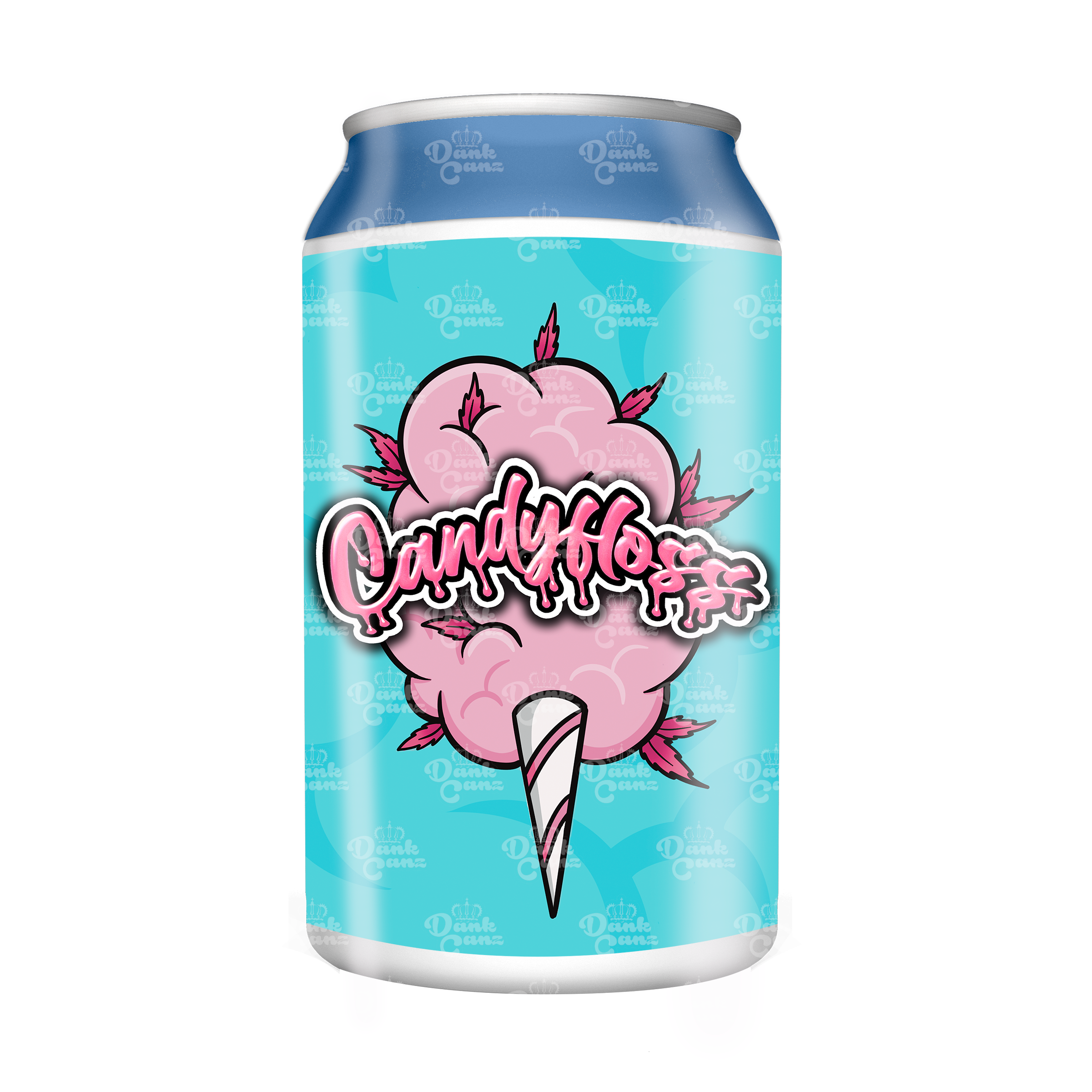Candy Floss 3.5g Plastic Soda Cans - DC Packaging Custom Cannabis Packaging