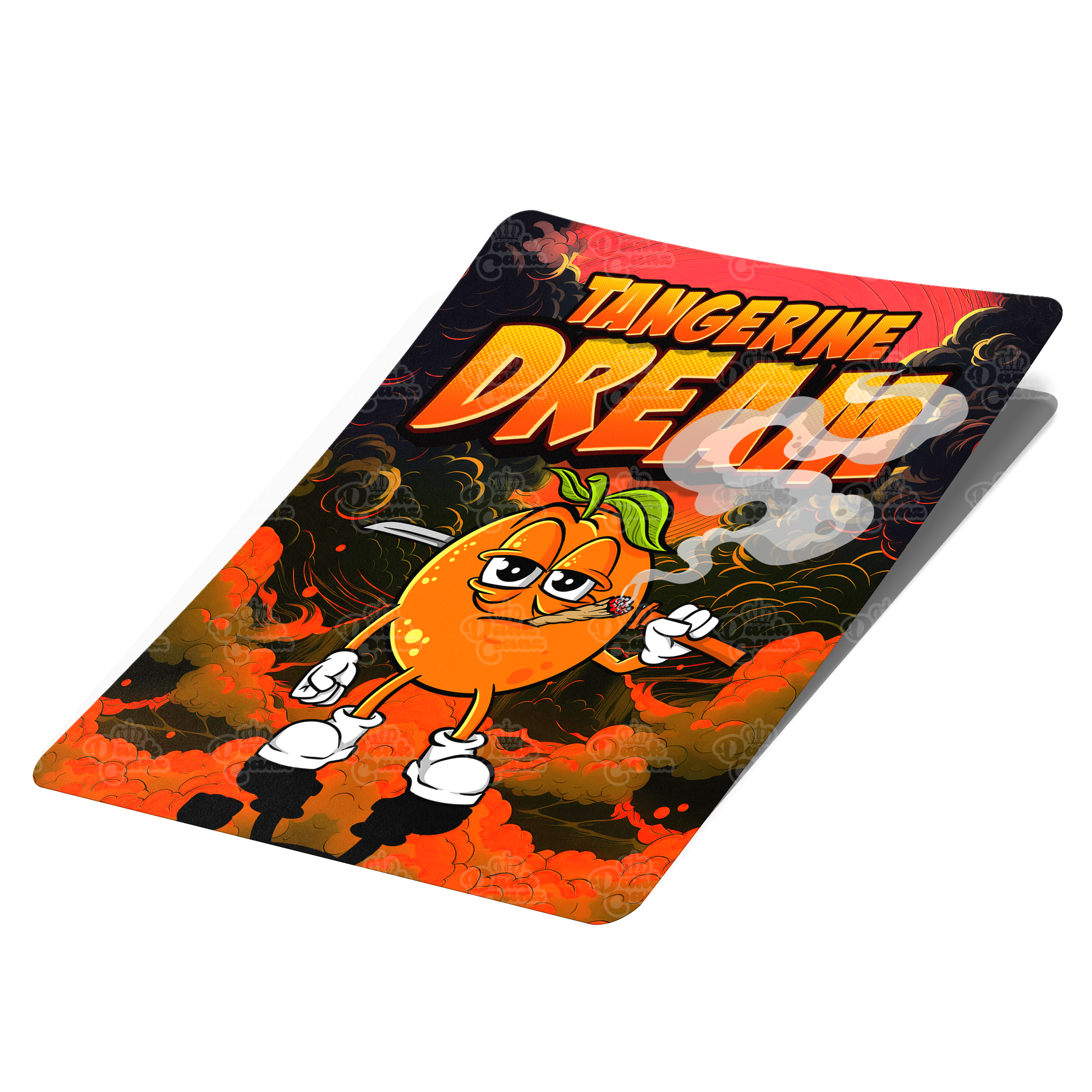 Tangerine Dream Mylar Bag Labels - Labels only - DC Packaging Custom Cannabis Packaging