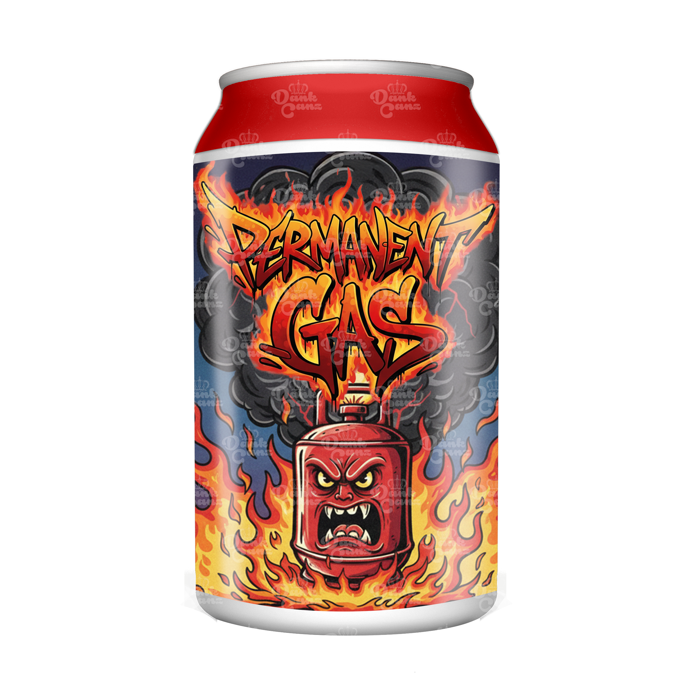 Permanent Gas 3.5g Plastic Soda Cans - DC Packaging Custom Cannabis Packaging
