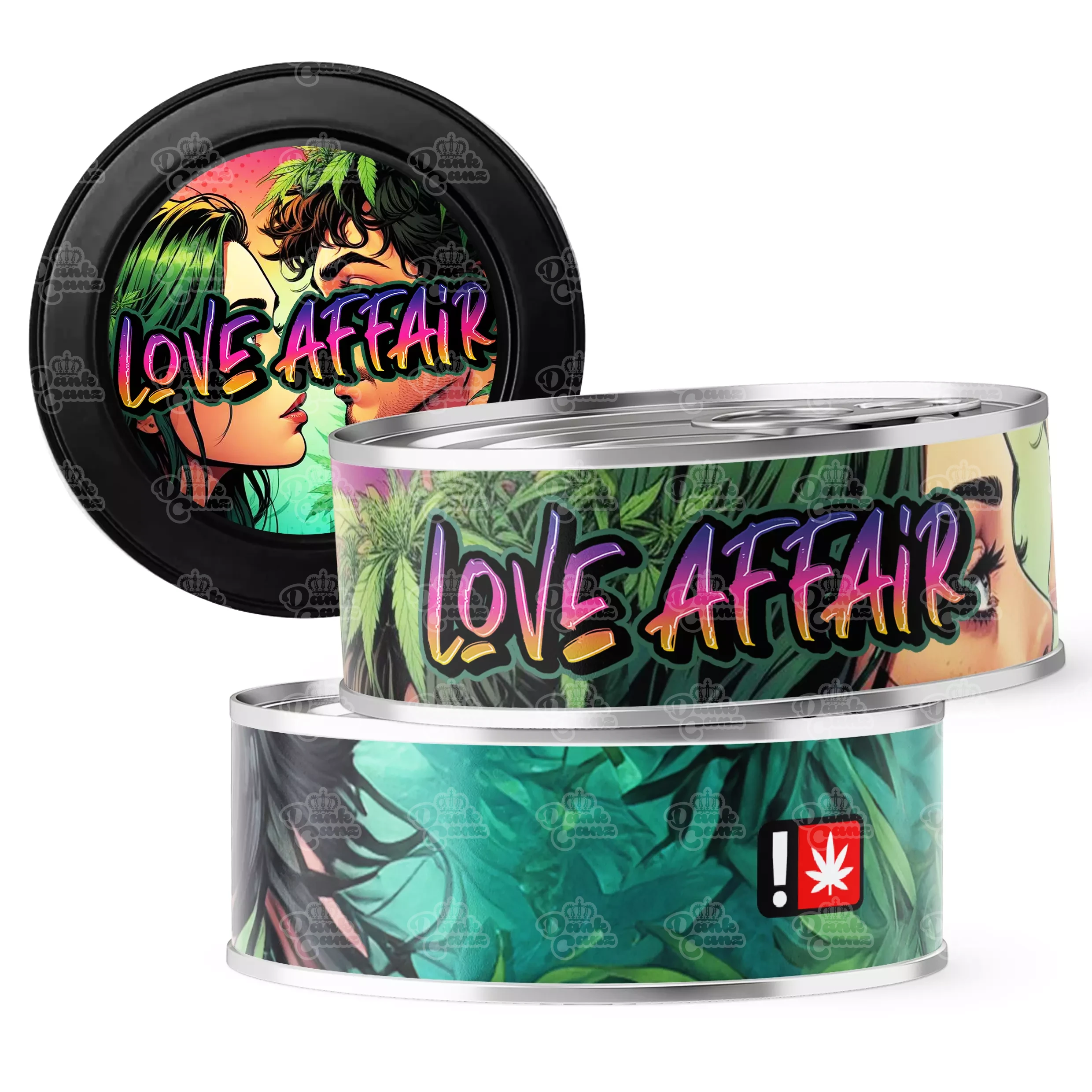 Love Affair 3.5g Self Seal Tins - DC Packaging Custom Cannabis Packaging