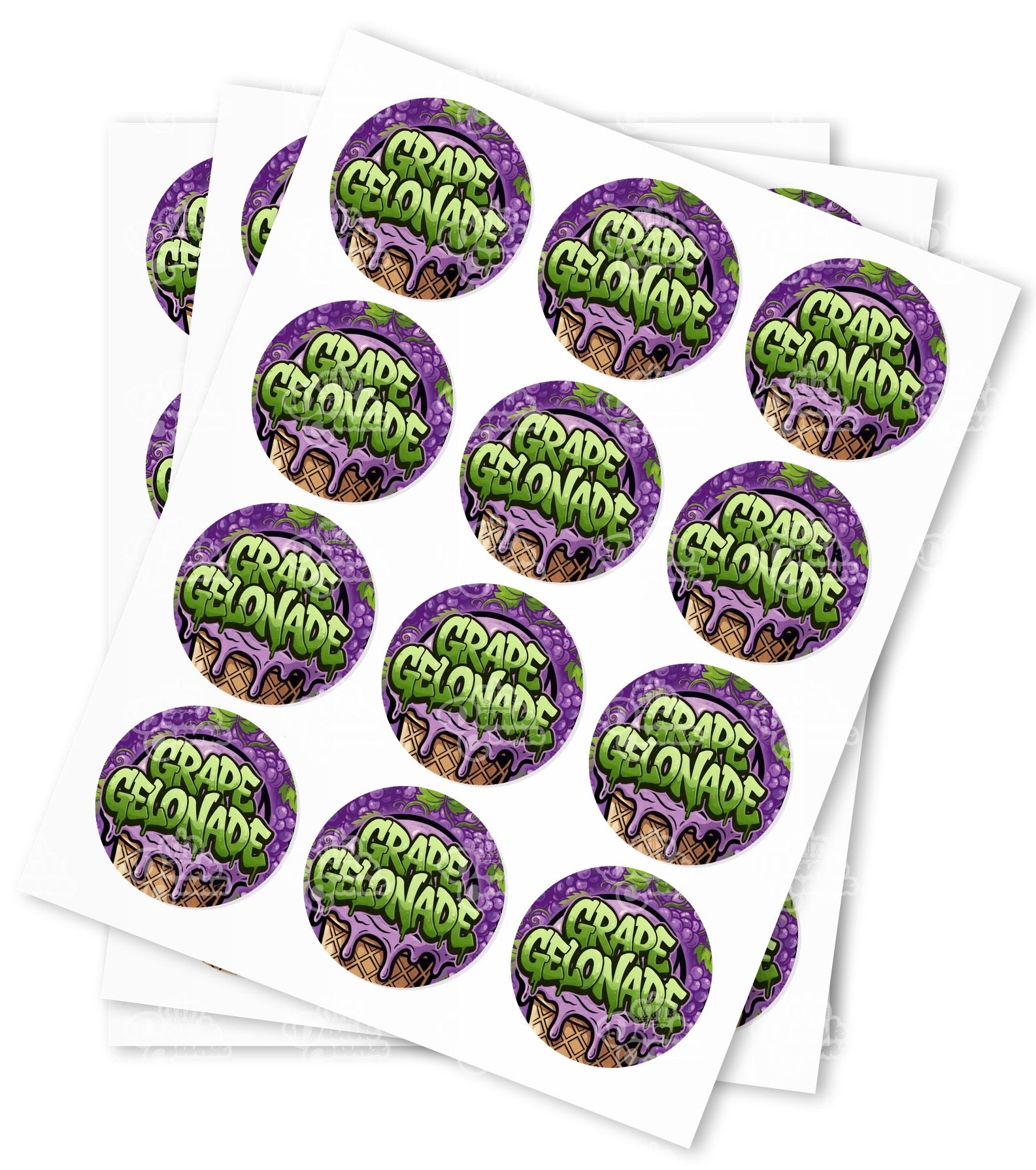 Gelonade Strain Stickers - DC Packaging Custom Cannabis Packaging
