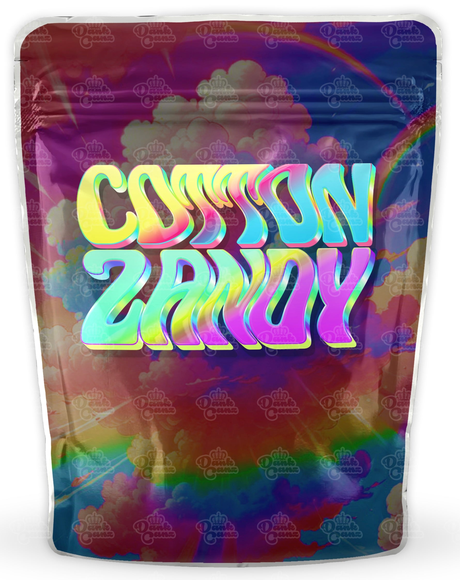 Cotton Zandy Mylar Bags - DC Packaging Custom Cannabis Packaging