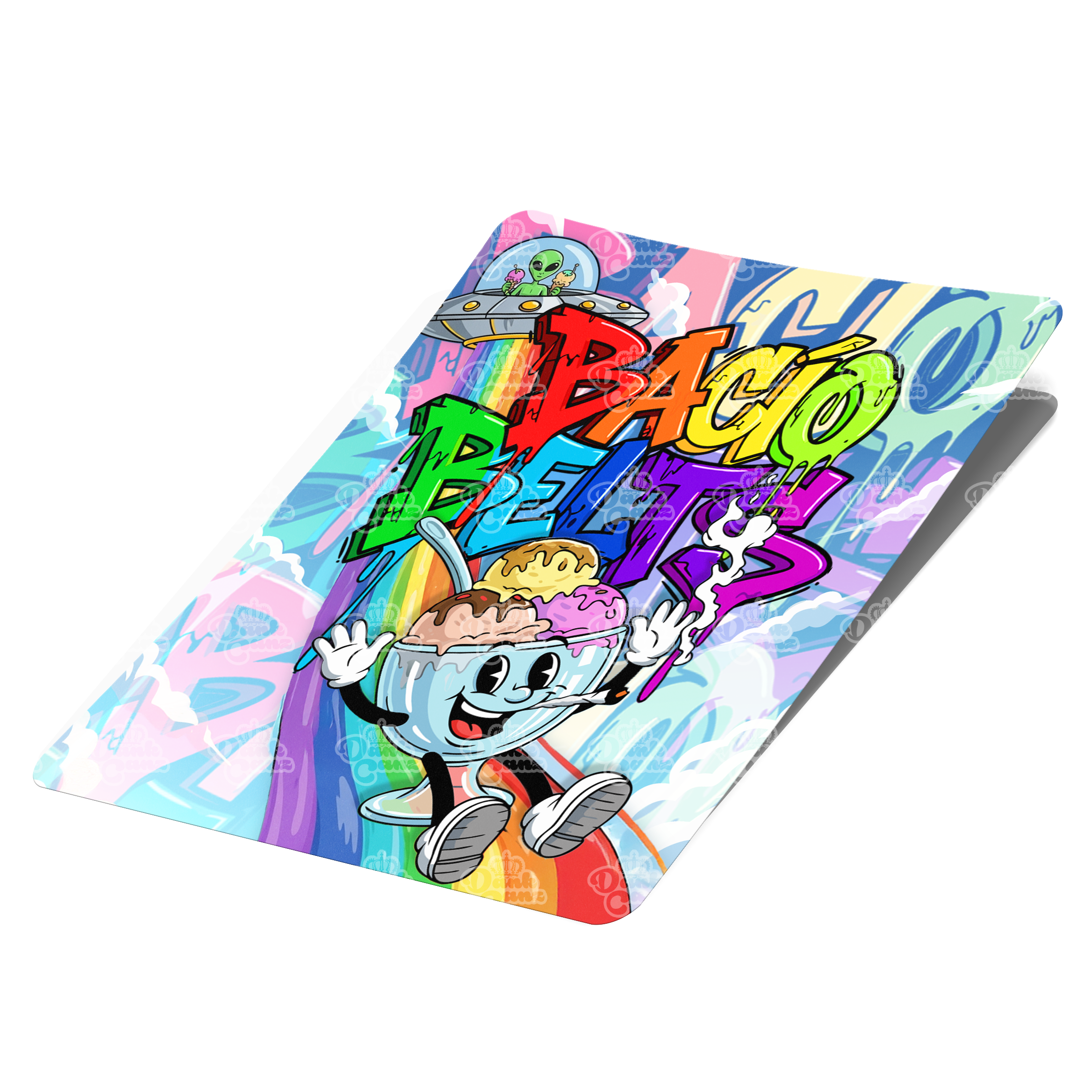 Bacio Belts Mylar Bag Labels - Labels only - DC Packaging Custom Cannabis Packaging