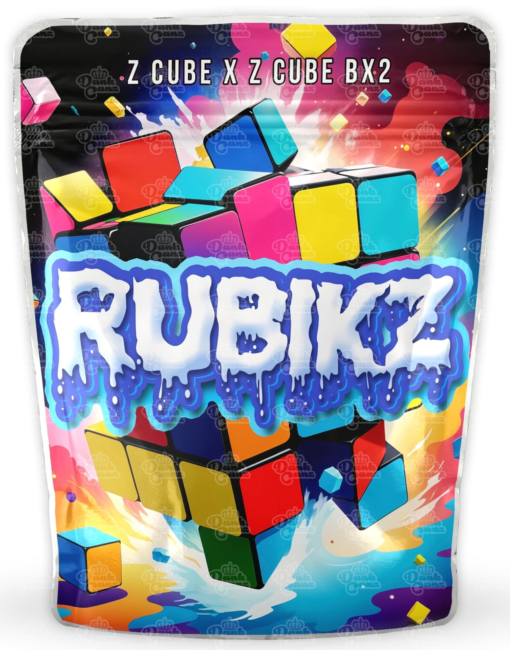 Rubikz Mylar Bags - DC Packaging Custom Cannabis Packaging