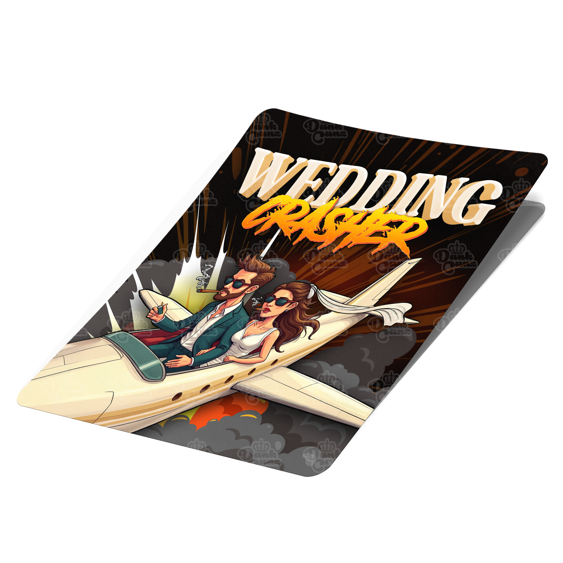 Wedding Crasher Mylar Bag Labels - Labels only - DC Packaging Custom Cannabis Packaging