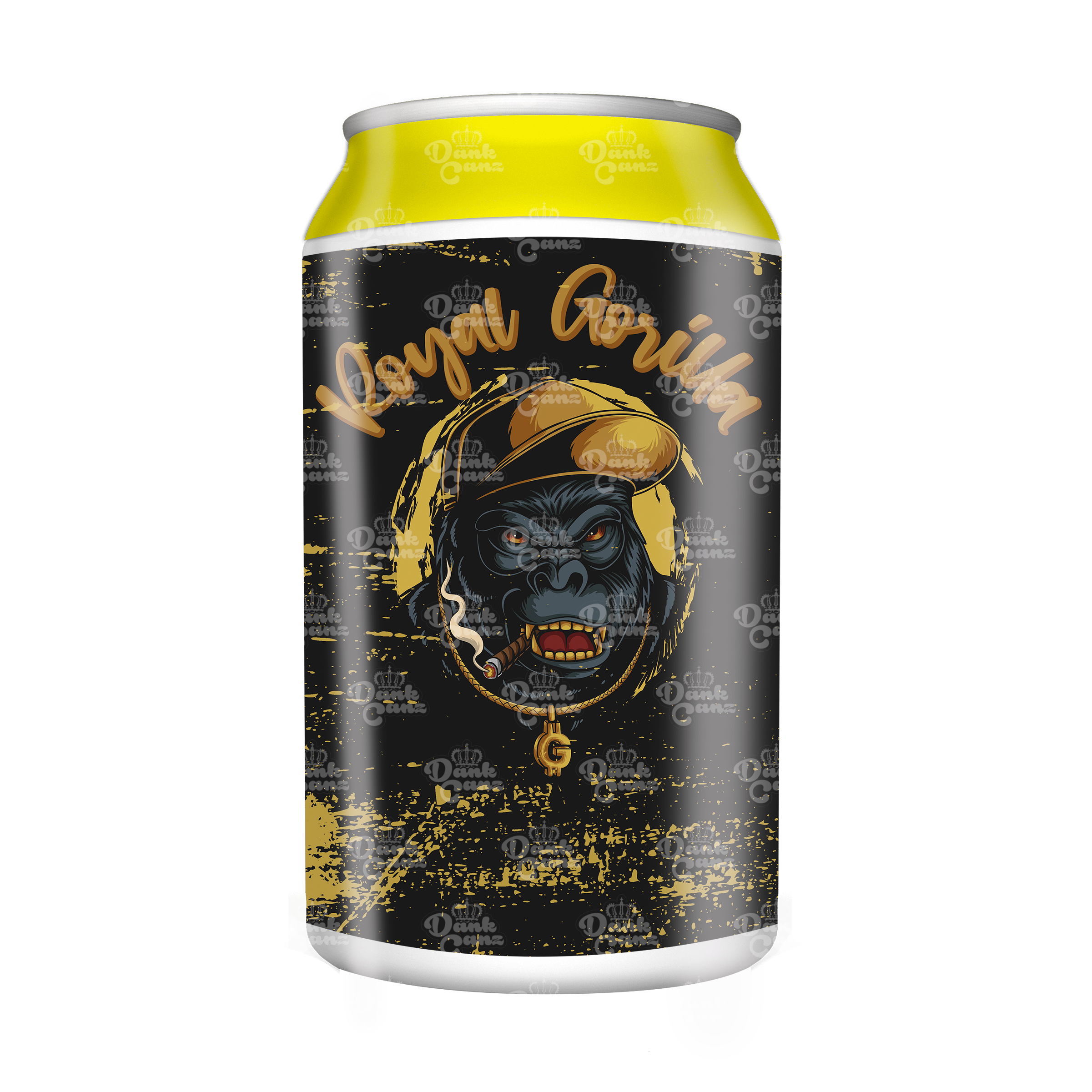 Royal Gorilla 3.5g Plastic Soda Cans - DC Packaging Custom Cannabis Packaging