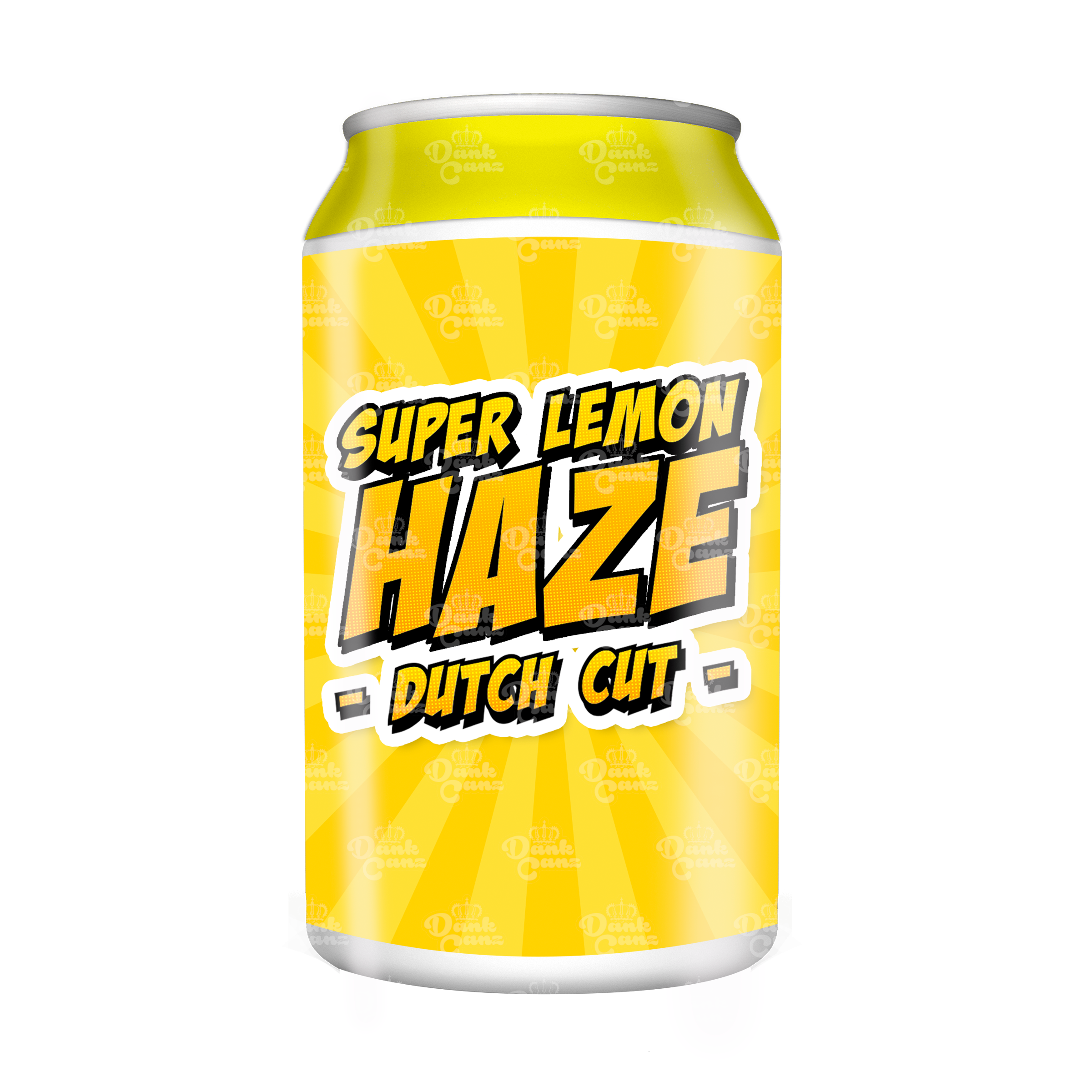 Super Lemon Haze Dutch Cut 3.5g Plastic Soda Cans - DC Packaging Custom Cannabis Packaging