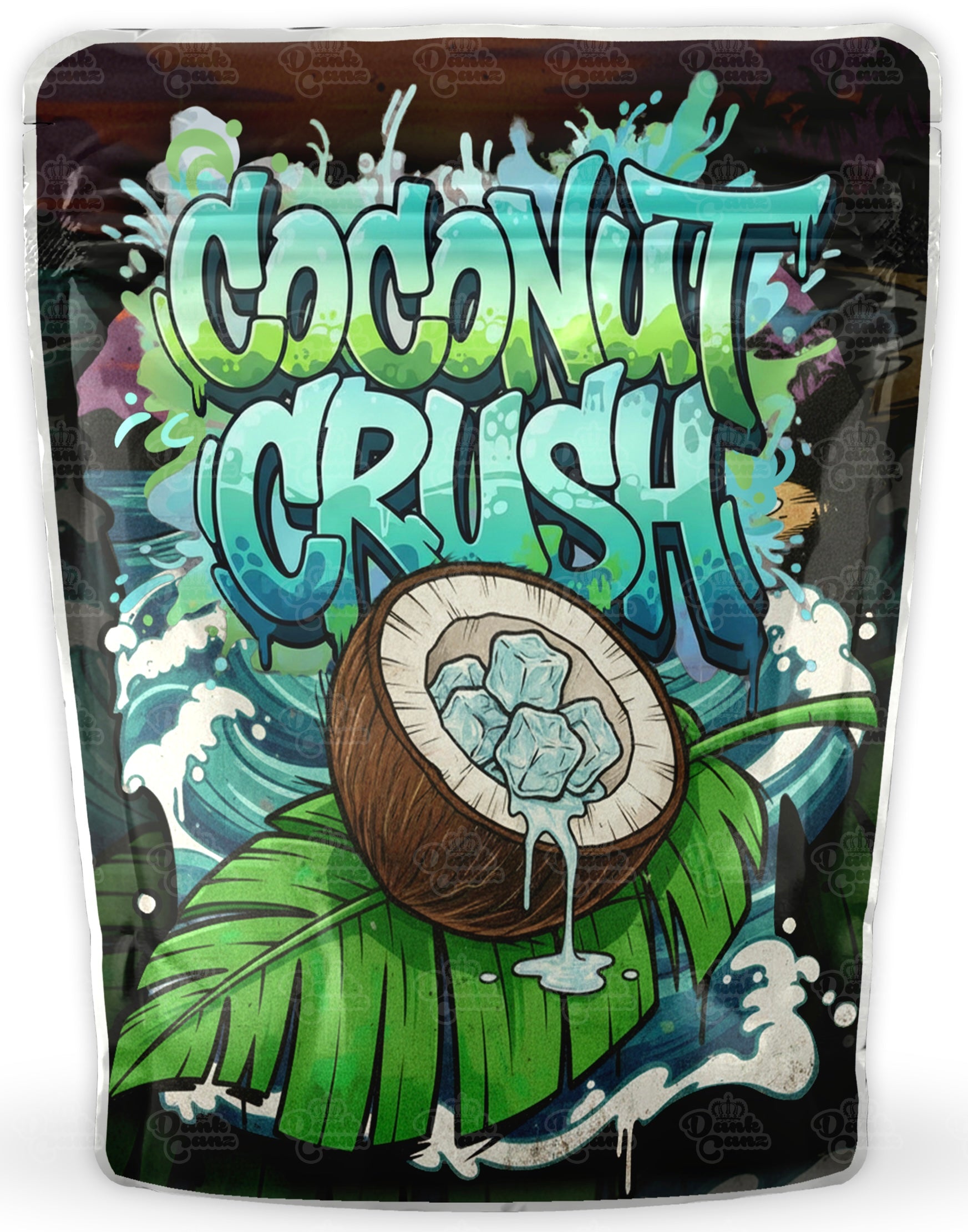 Coconut Crush Mylar Bags - DC Packaging Custom Cannabis Packaging