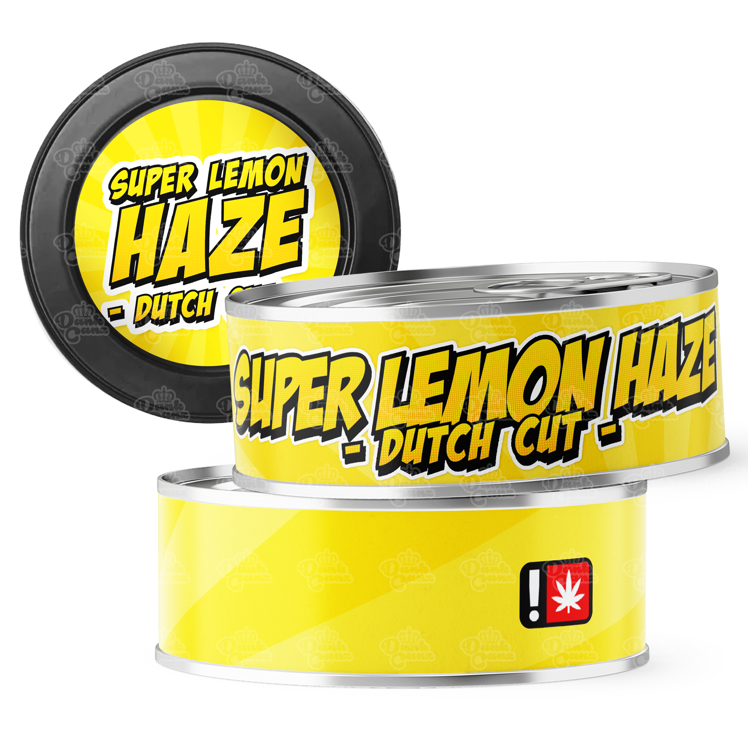 Super Lemon Haze Dutch Cut 3.5g Self Seal Tins - DC Packaging Custom Cannabis Packaging