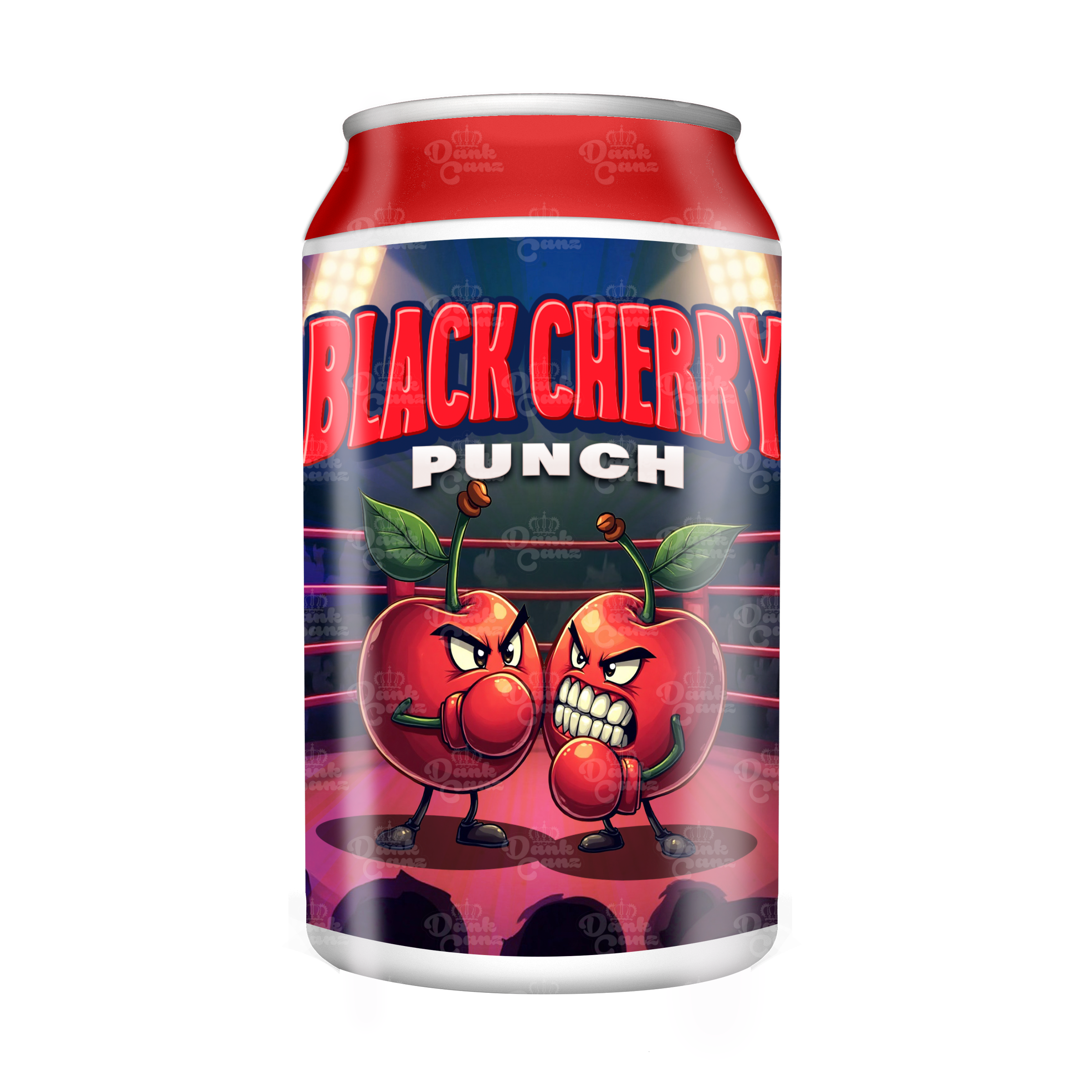 Black Cherry Punch 3.5g Plastic Soda Cans - DC Packaging Custom Cannabis Packaging