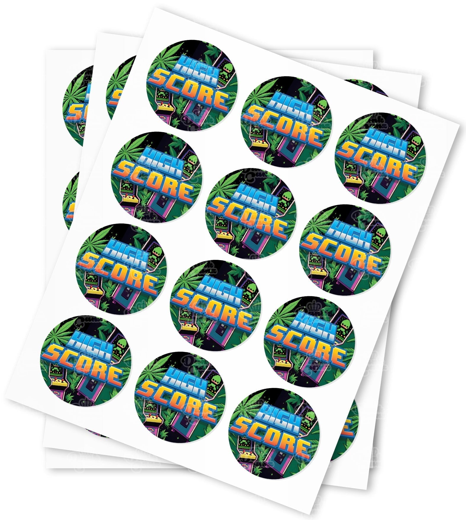 High Score Strain Stickers - DC Packaging Custom Cannabis Packaging