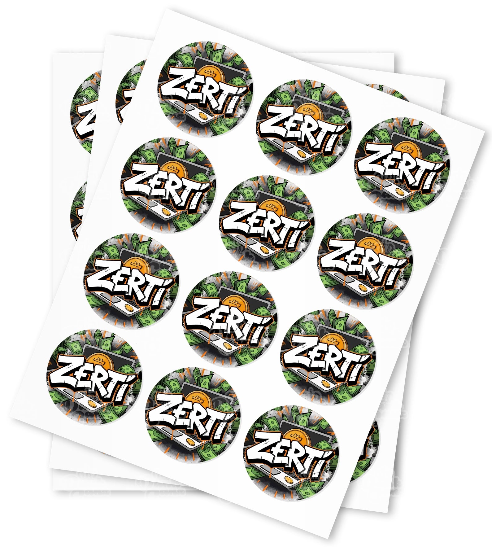 Zerti Strain Stickers - DC Packaging Custom Cannabis Packaging