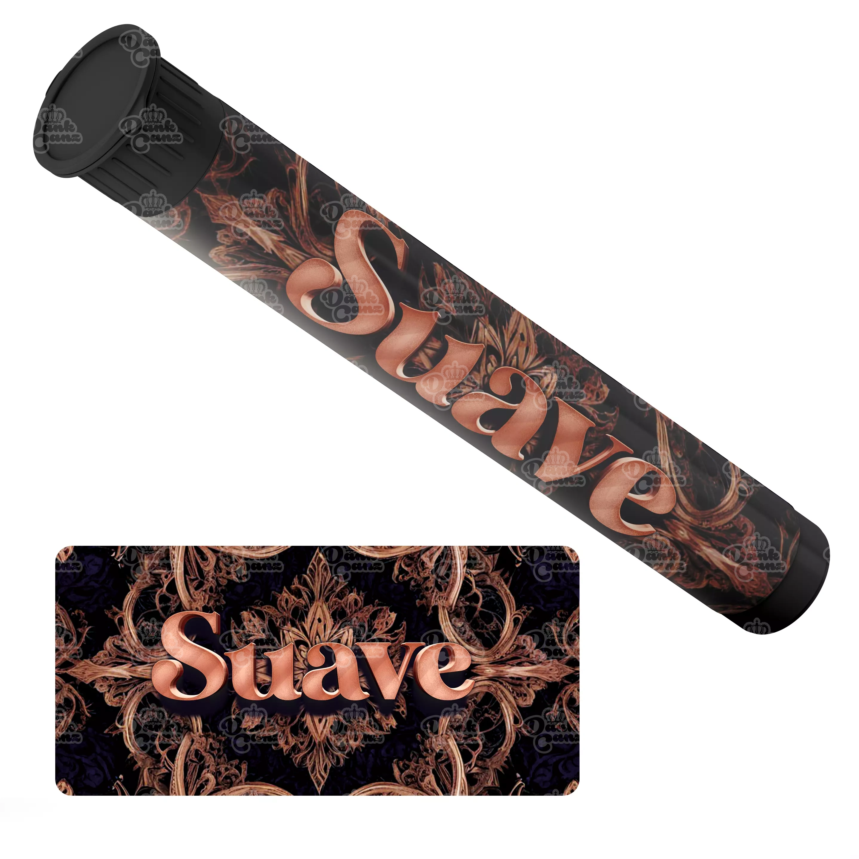 Suave Pre Roll Tubes - Labelled - DC Packaging Custom Cannabis Packaging