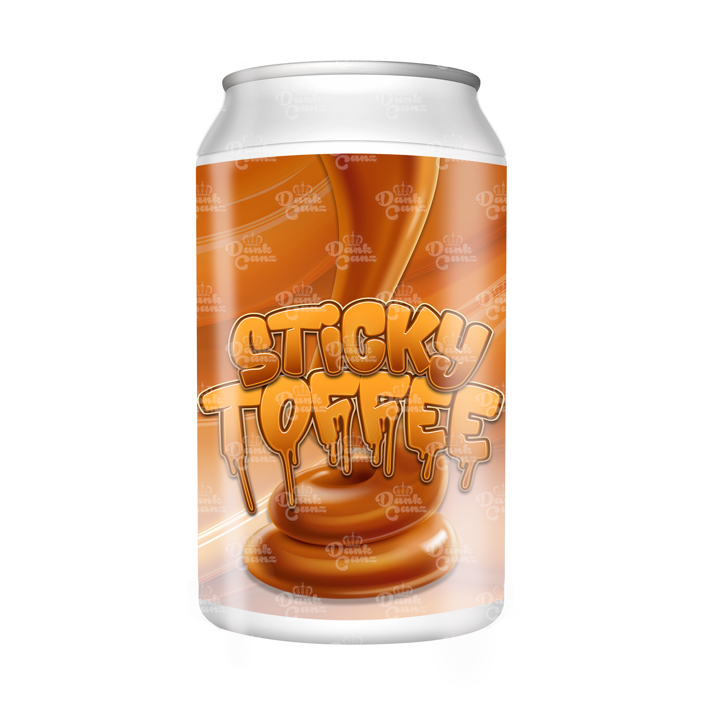 Sticky Toffee 3.5g Plastic Soda Cans - DC Packaging Custom Cannabis Packaging
