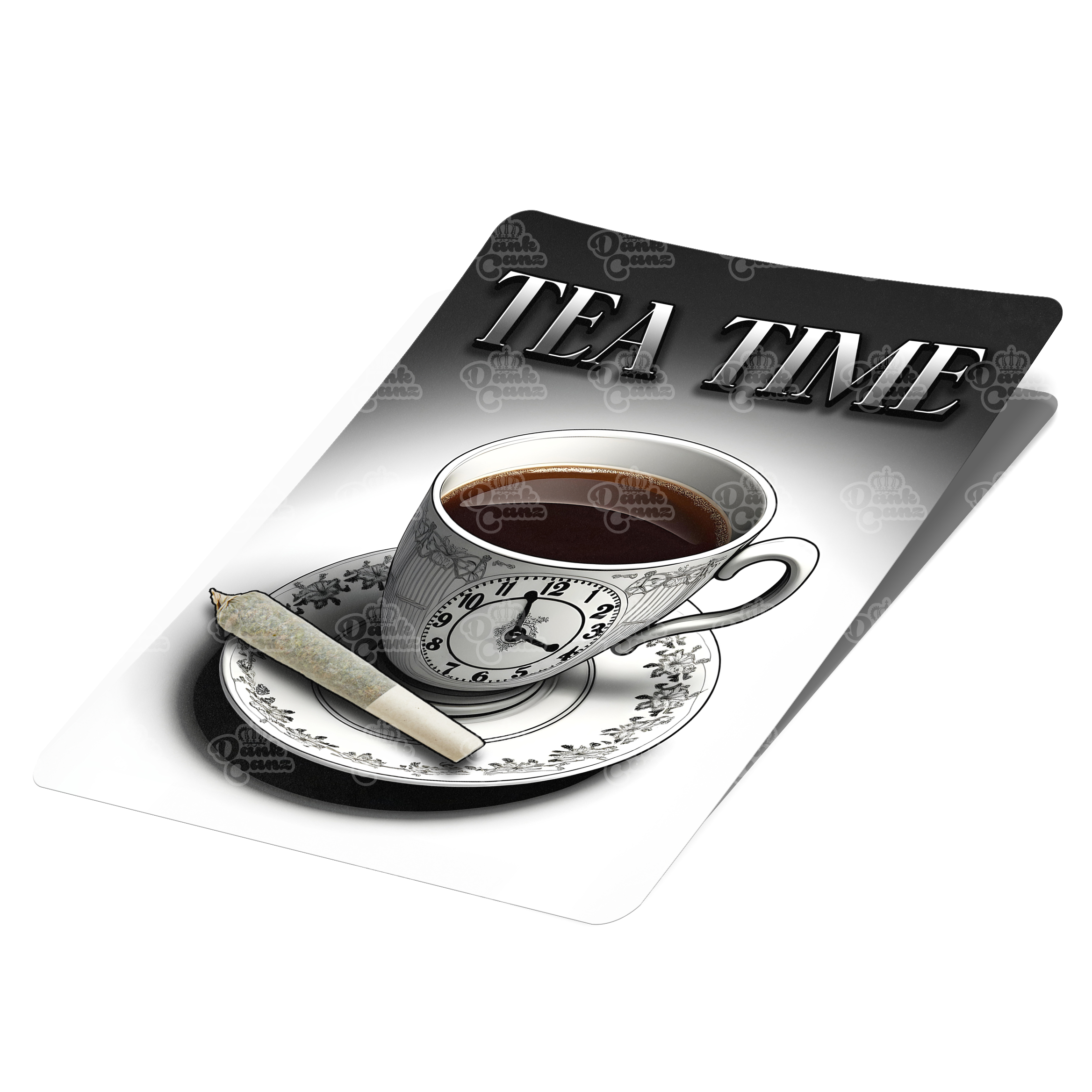 Tea Time Mylar Bag Labels - Labels only - DC Packaging Custom Cannabis Packaging