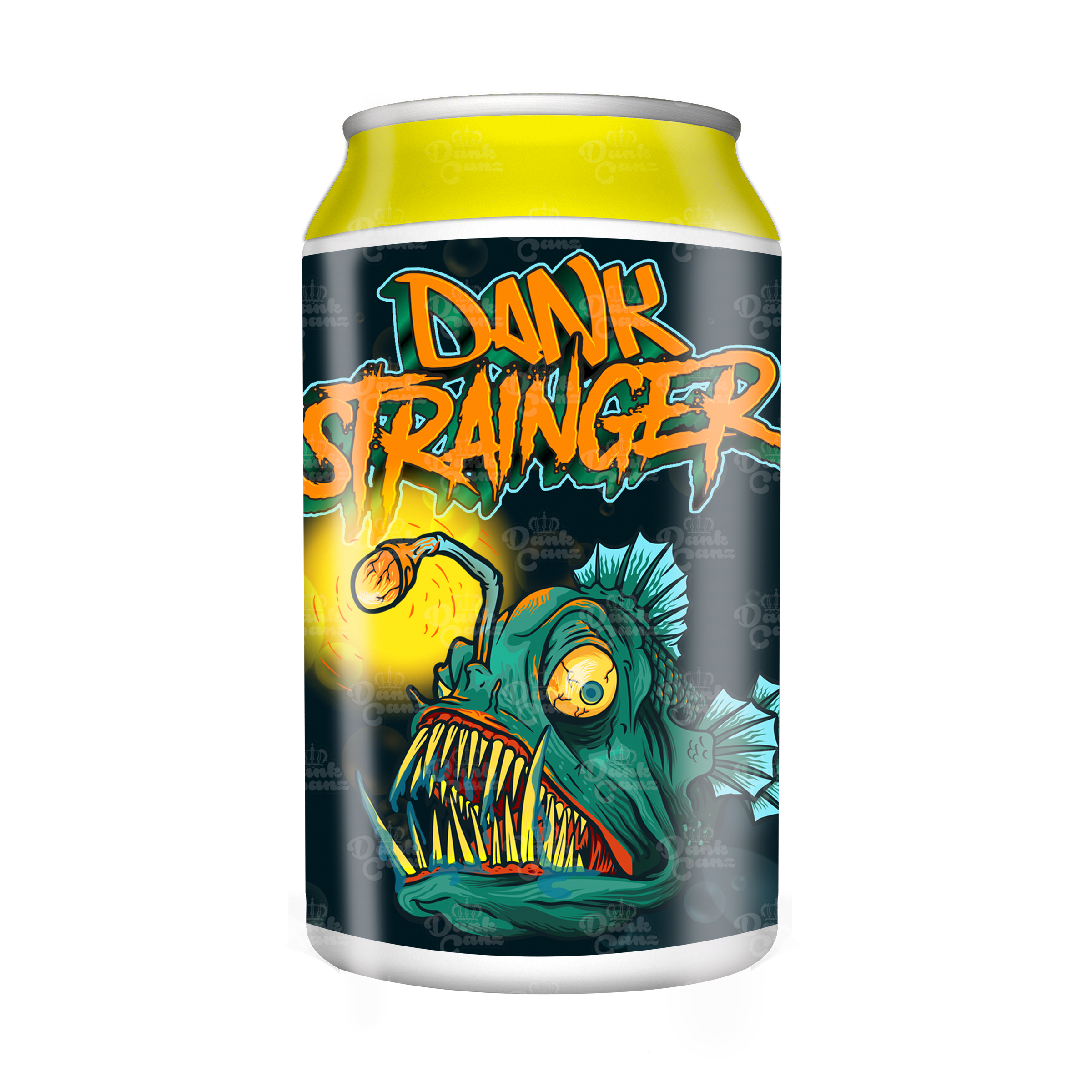 Dank Strainger 3.5g Plastic Soda Cans - DC Packaging Custom Cannabis Packaging