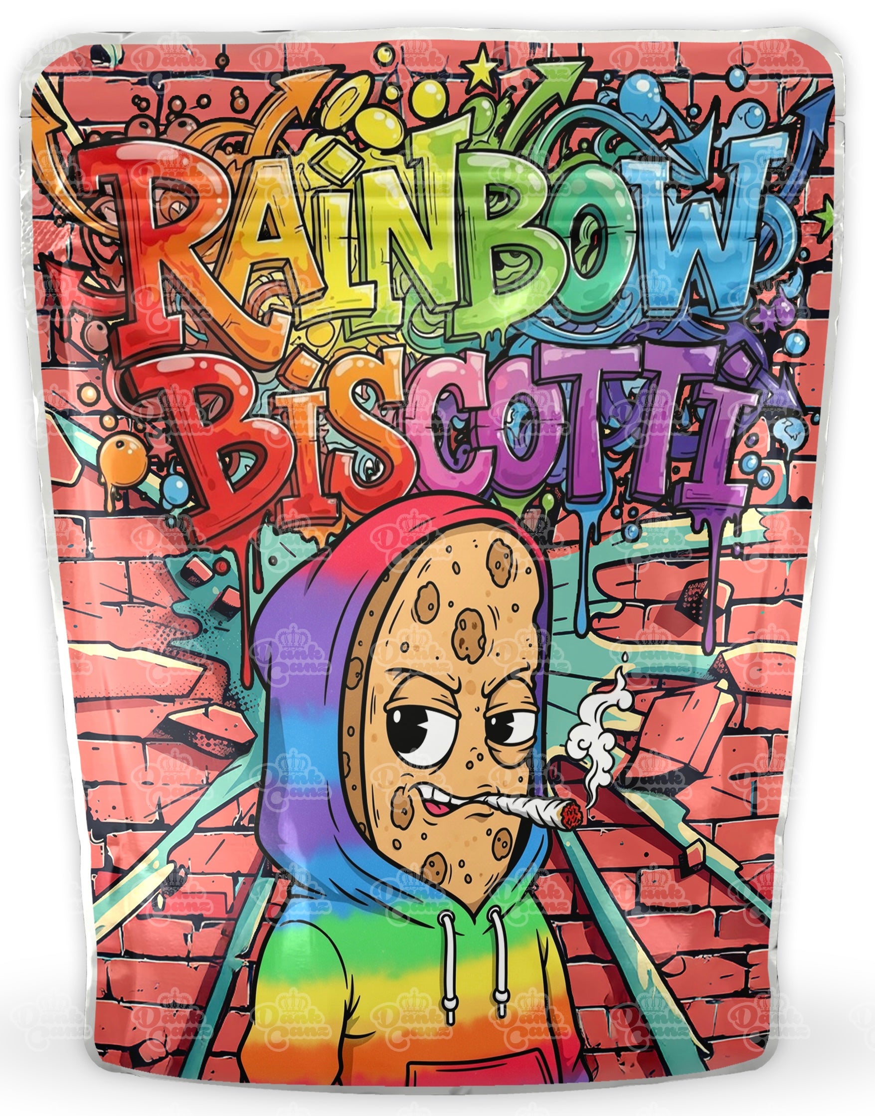 Rainbow Biscotti Mylar Bags - DC Packaging Custom Cannabis Packaging
