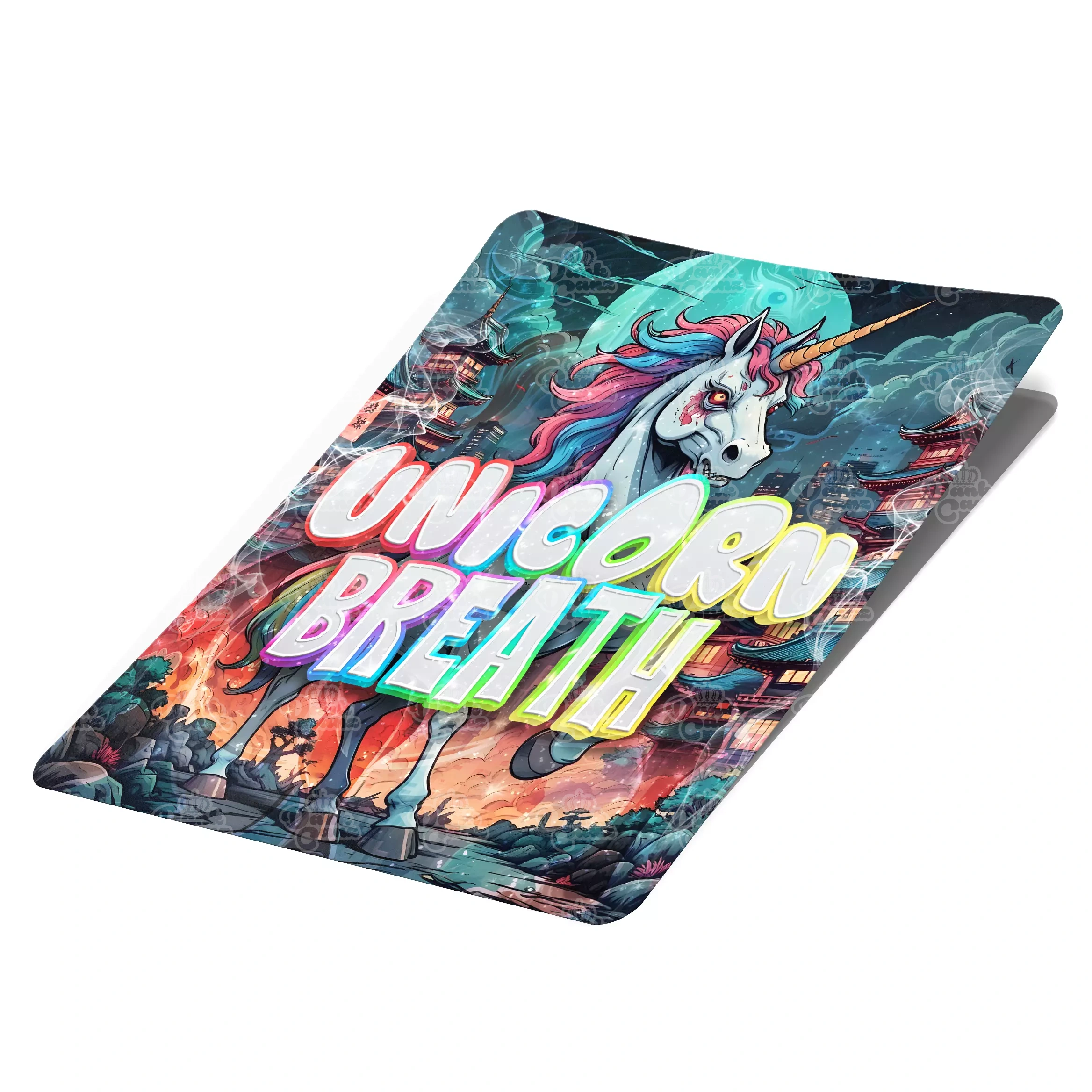 Unicorn Breath Mylar Bag Labels - Labels only - DC Packaging Custom Cannabis Packaging