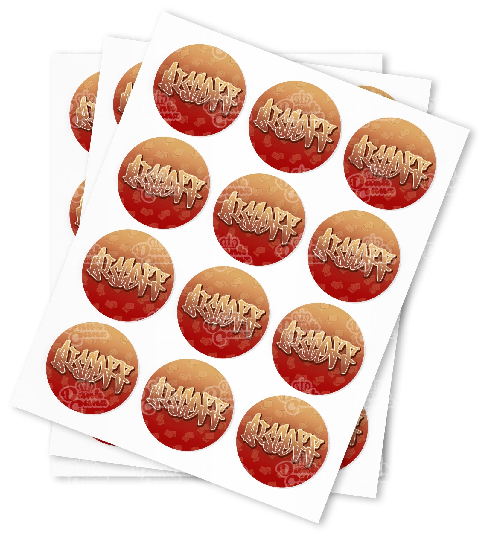 Biscoff Strain Stickers - DC Packaging Custom Cannabis Packaging